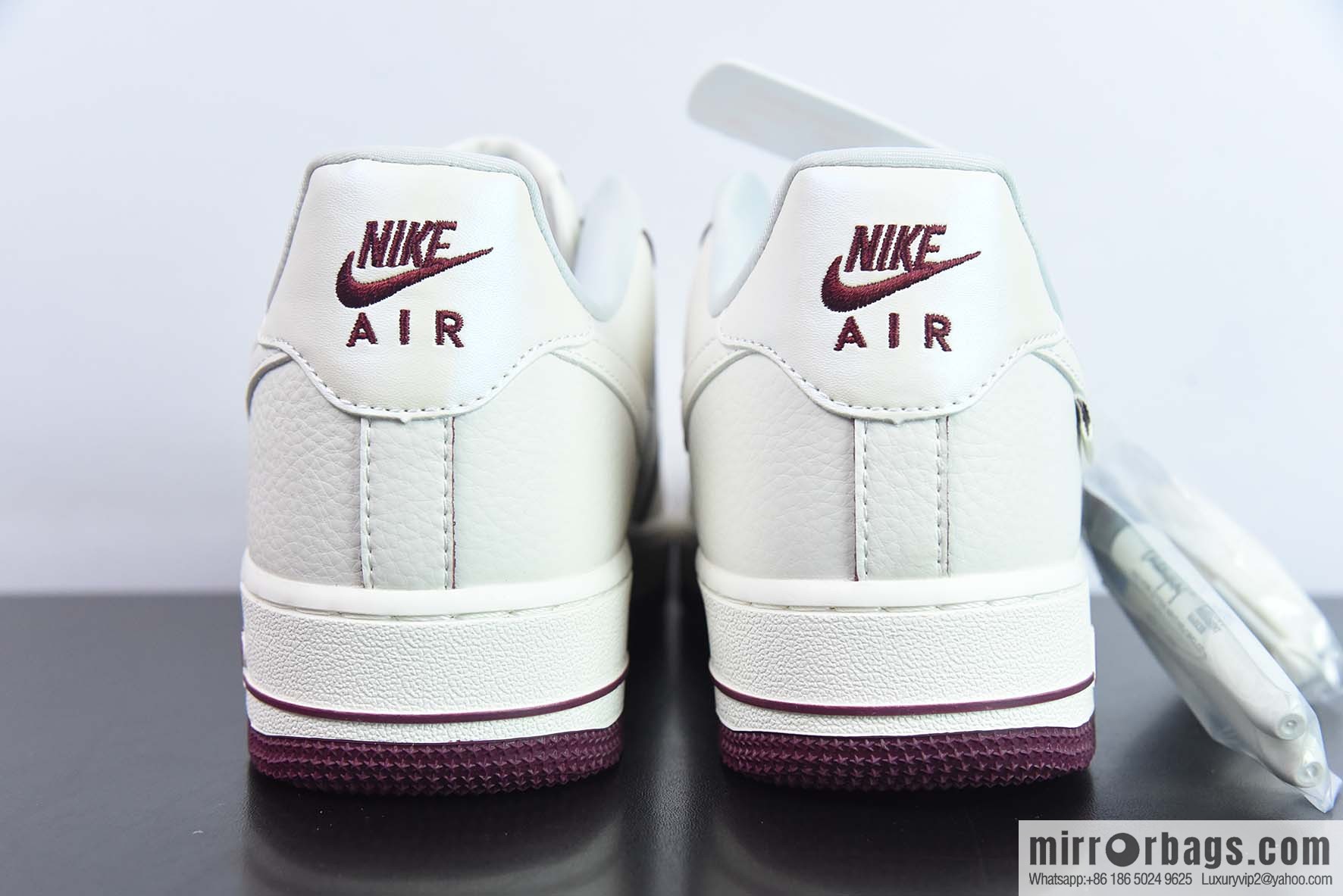Nk Air Force 1 '07 Low burgundy pearlescent hook, official synchronous ID customization, Air Force No. 1 low-top casual board shoes, item number DD9915-666.