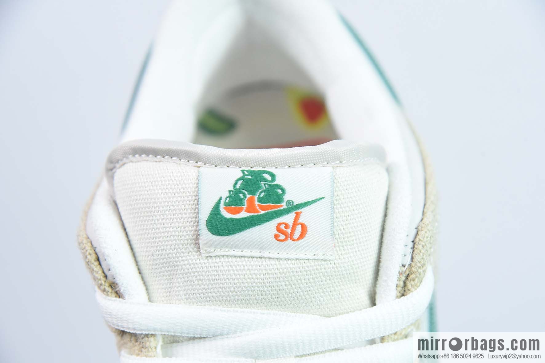 NK Dunk Low joint beige green tear music low-top sneakers item number: FD0860-001