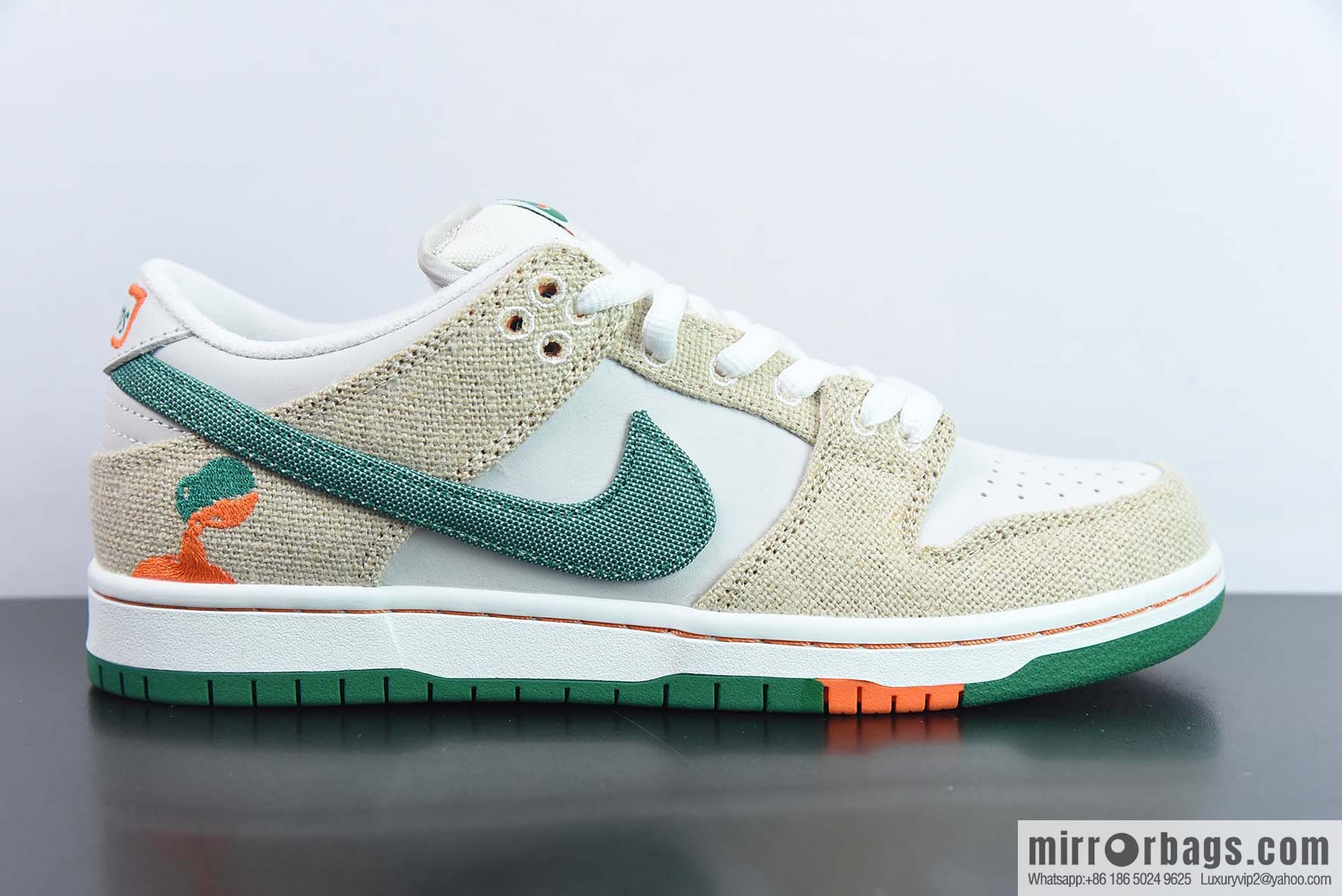 NK Dunk Low joint beige green tear music low-top sneakers item number: FD0860-001