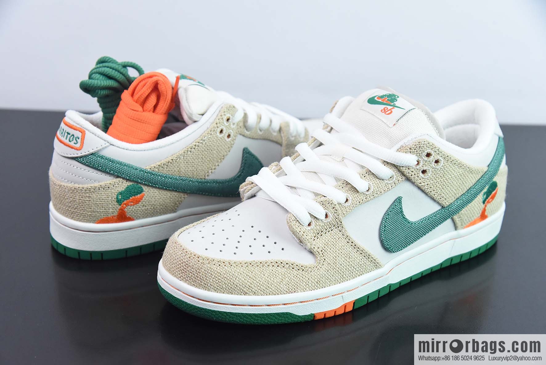 NK Dunk Low joint beige green tear music low-top sneakers item number: FD0860-001