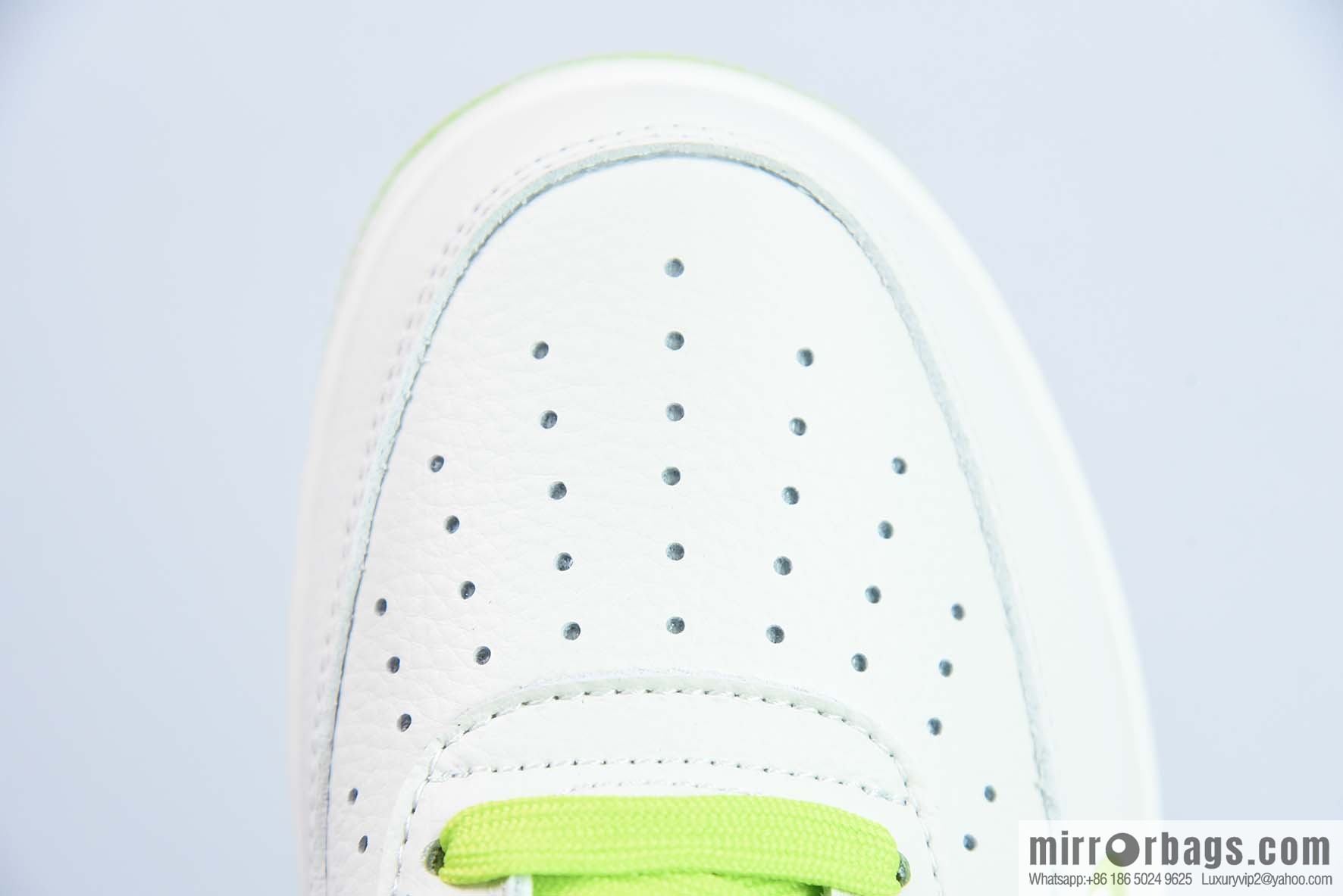 Nike Air Force 1 AF1 Air Force One/Low Top, White Green, Fruit Green, Silver Edge, Item Number: BM1996-088