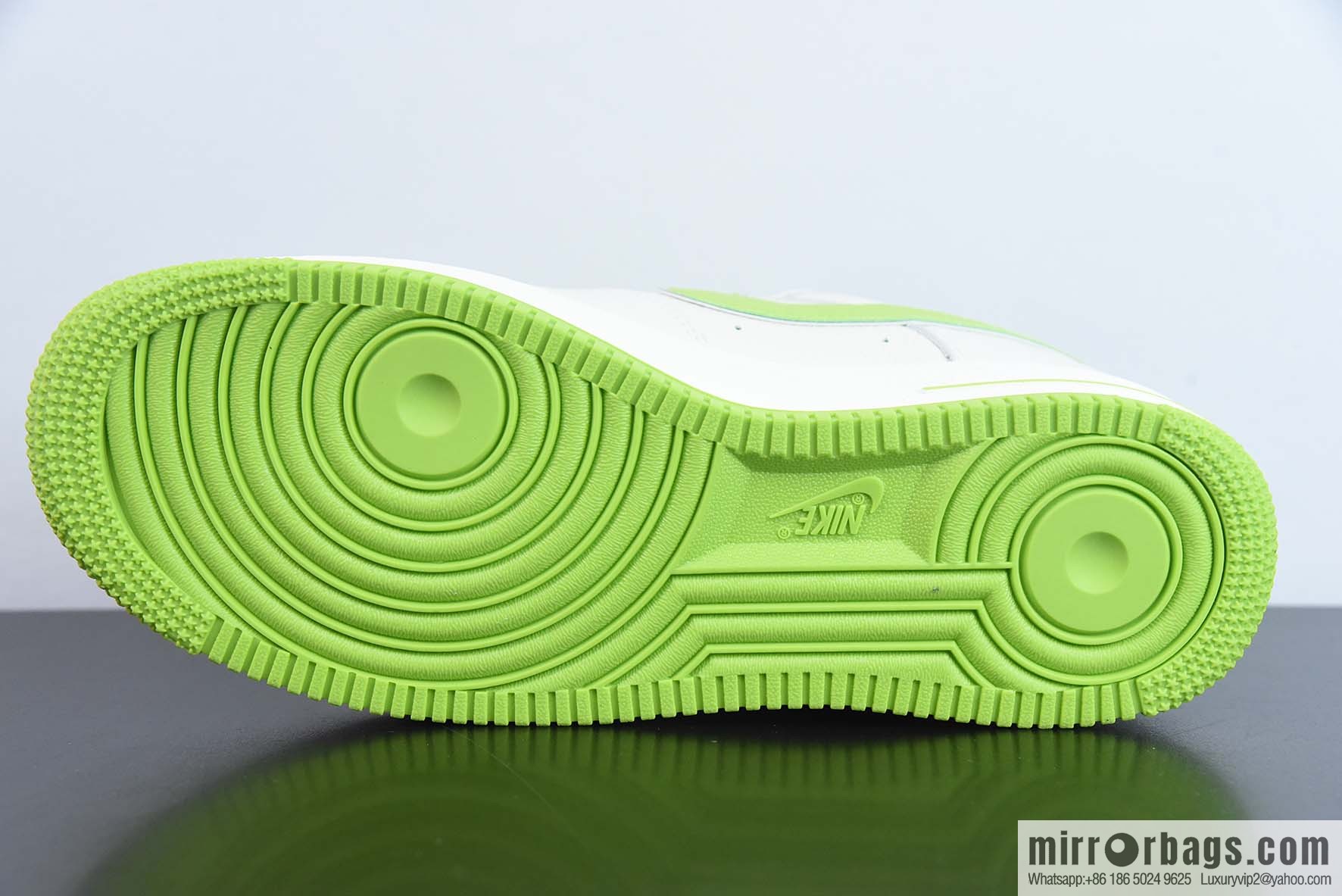 Nike Air Force 1 AF1 Air Force One/Low Top, White Green, Fruit Green, Silver Edge, Item Number: BM1996-088
