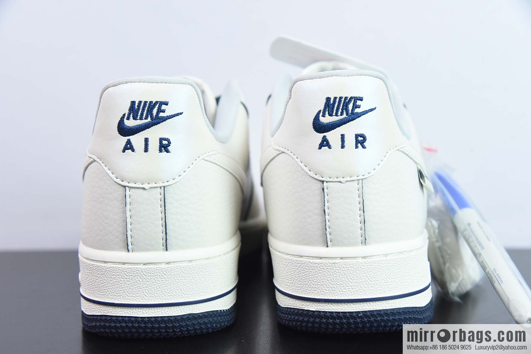 Nike Air Force 1 Low Air Force One Low Top Versatile Casual Sports Board Shoes Mini Hook, Double Hook, Pearlescent White Blue