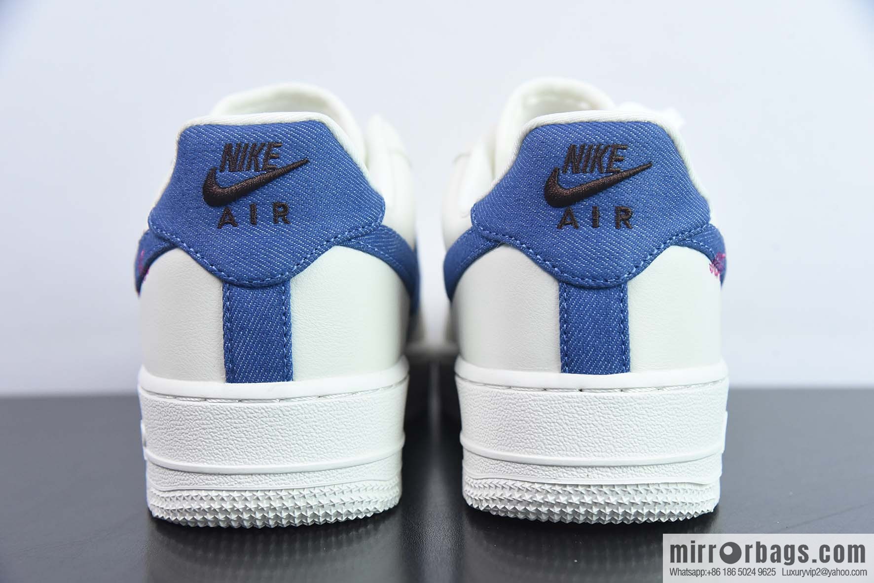 Air Force 1 Low Air Force One low-top versatile casual sports shoes, letter hook, white and blue canvas hook, item number: FJ7740 141