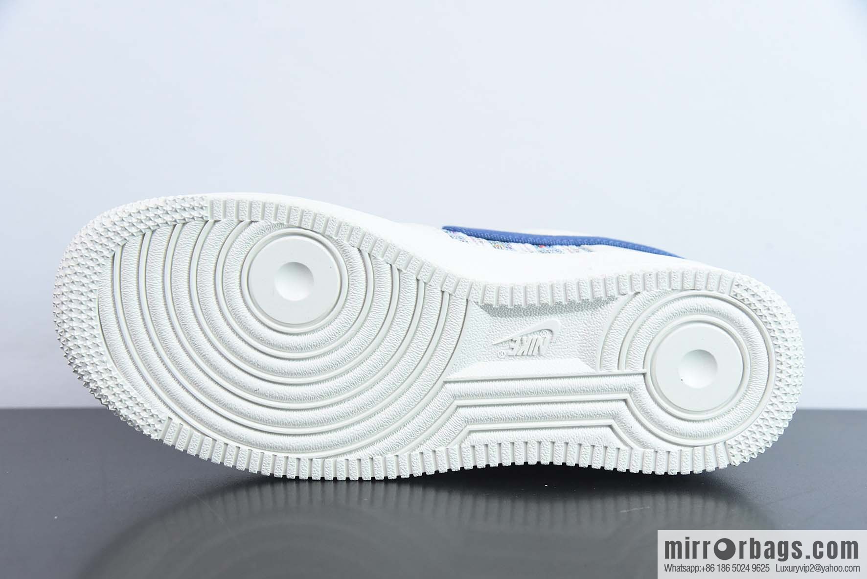 Air Force 1 Low Air Force One low-top versatile casual sports shoes, letter hook, white and blue canvas hook, item number: FJ7740 141