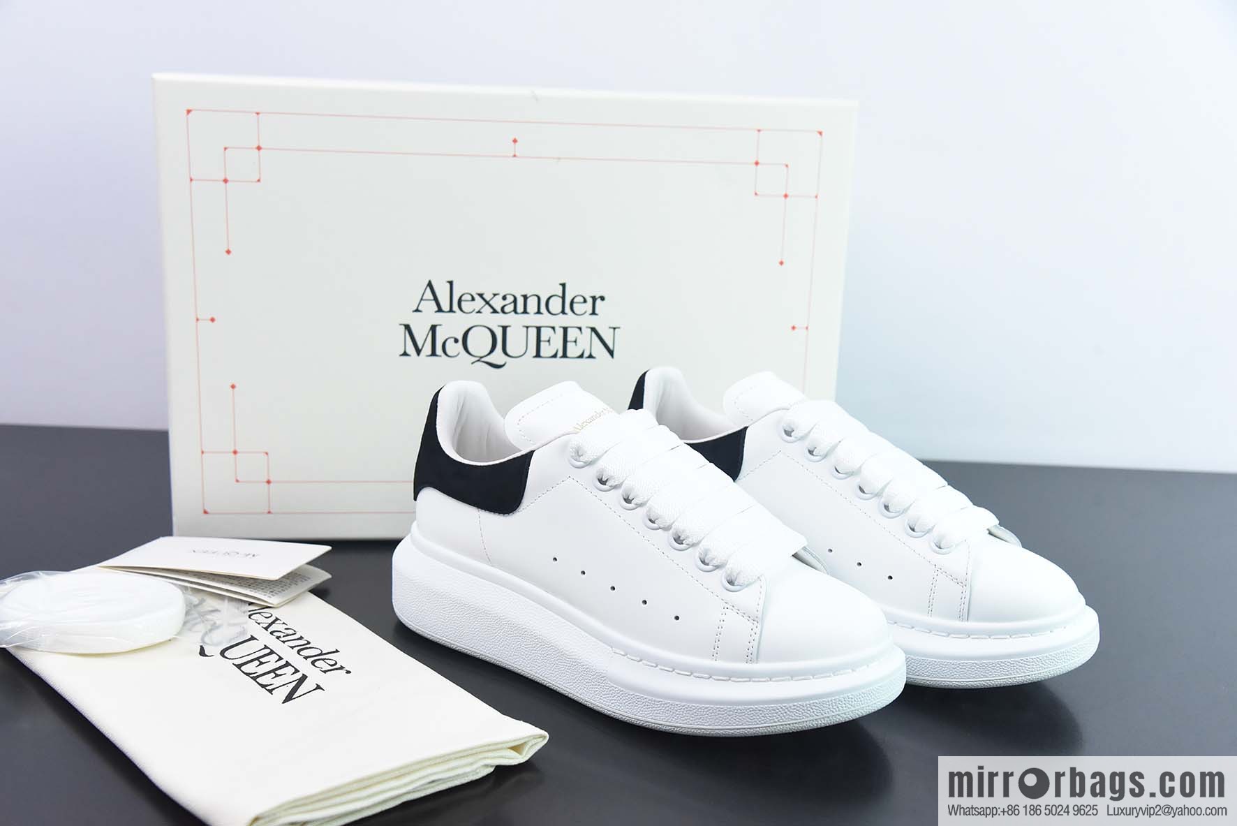 Alexander McQueen/Alexander McQueen, white shoes with thick soles