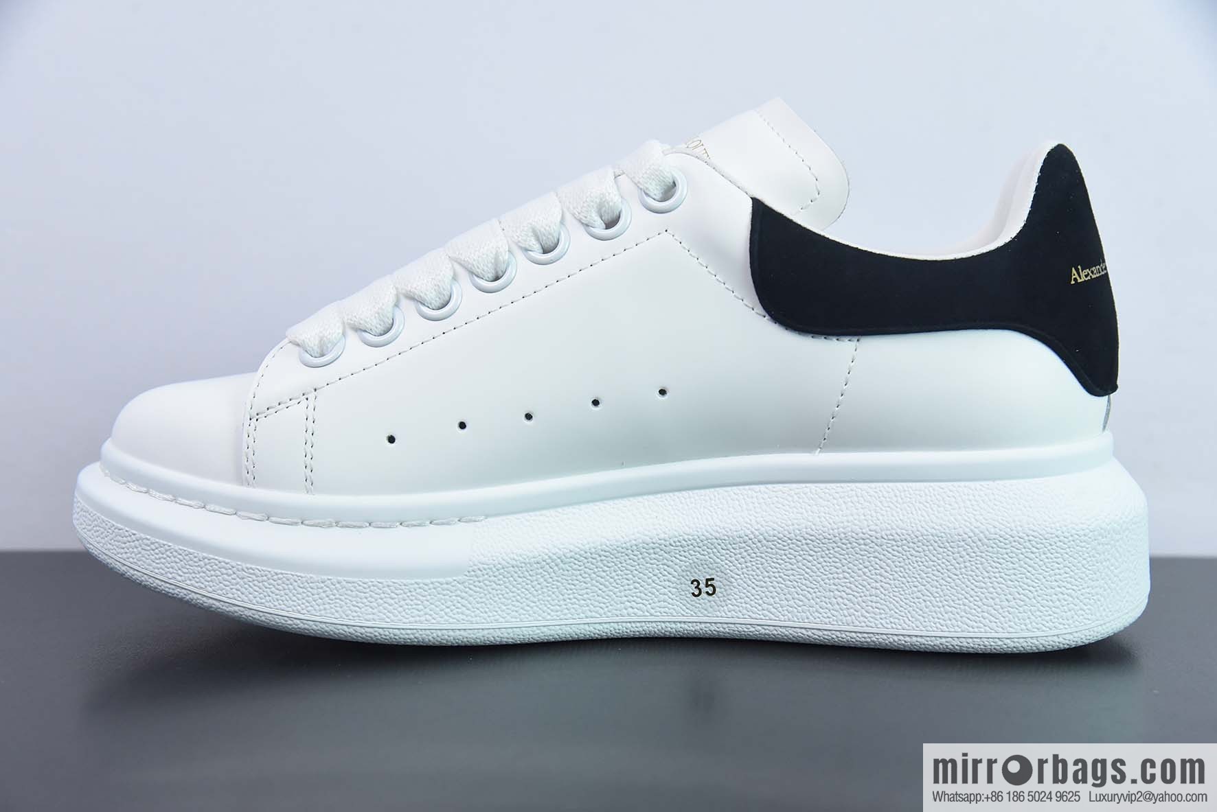 Alexander McQueen/Alexander McQueen, white shoes with thick soles