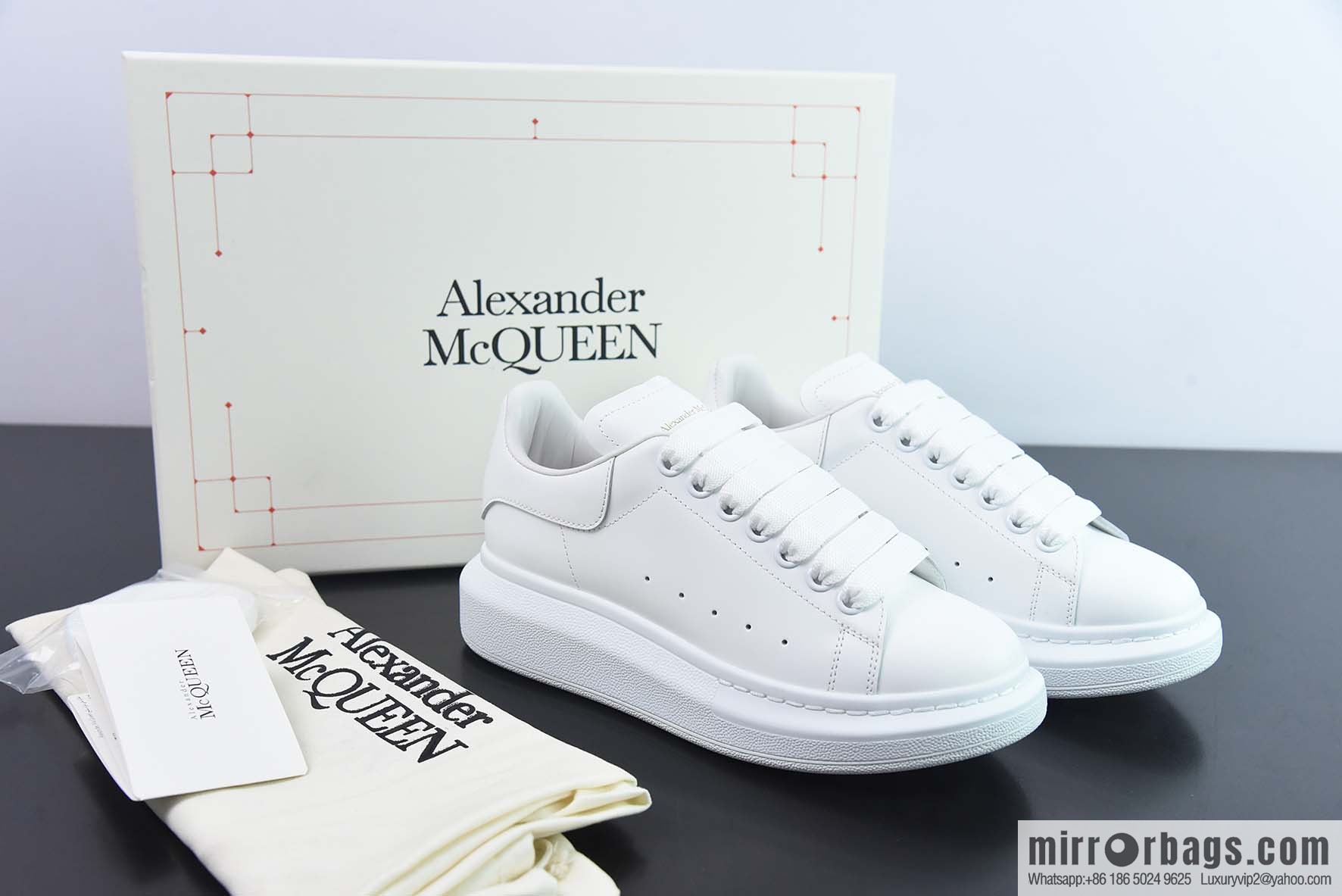 Alexander McQueen/Alexander McQueen, white shoes with thick soles