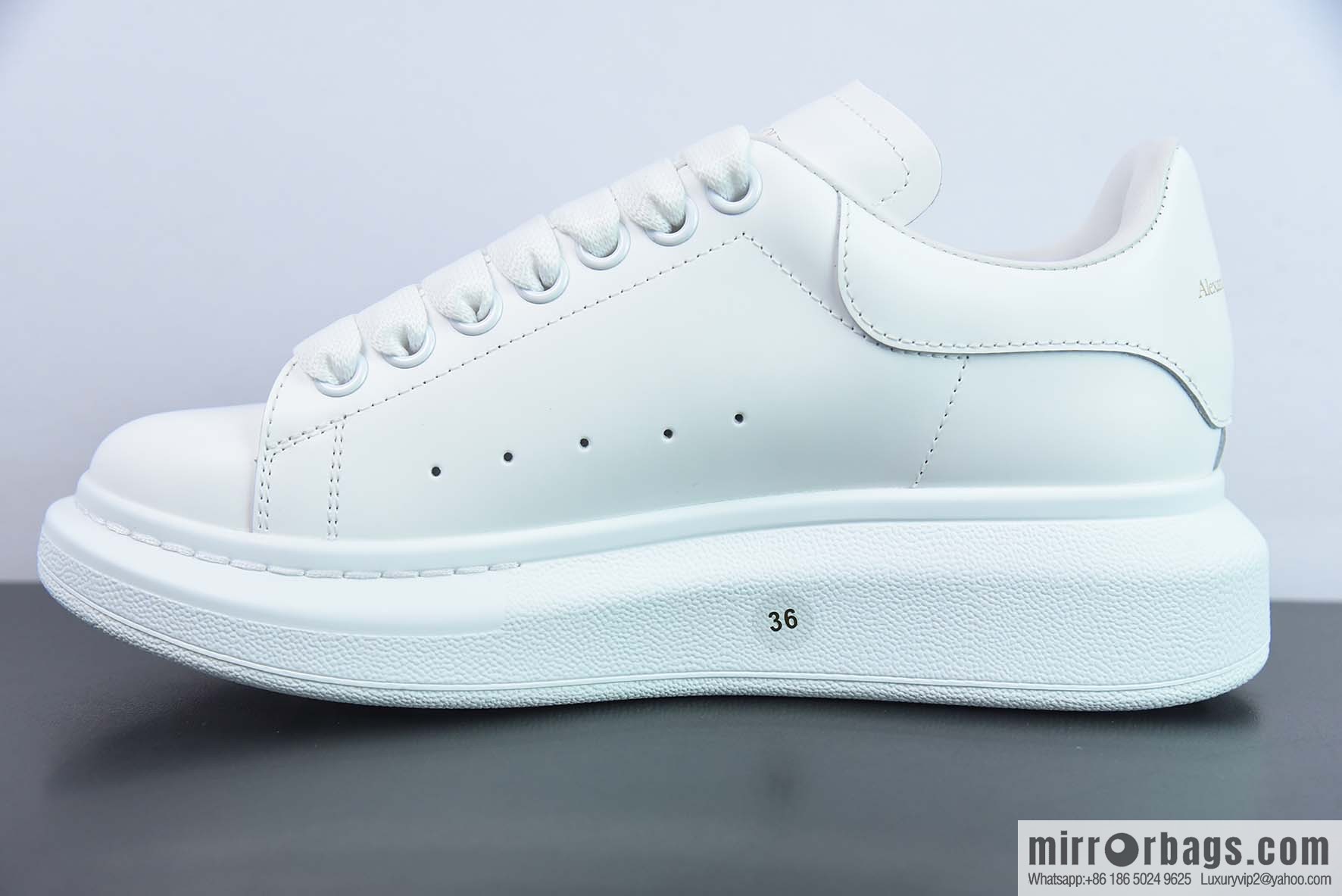 Alexander McQueen/Alexander McQueen, white shoes with thick soles