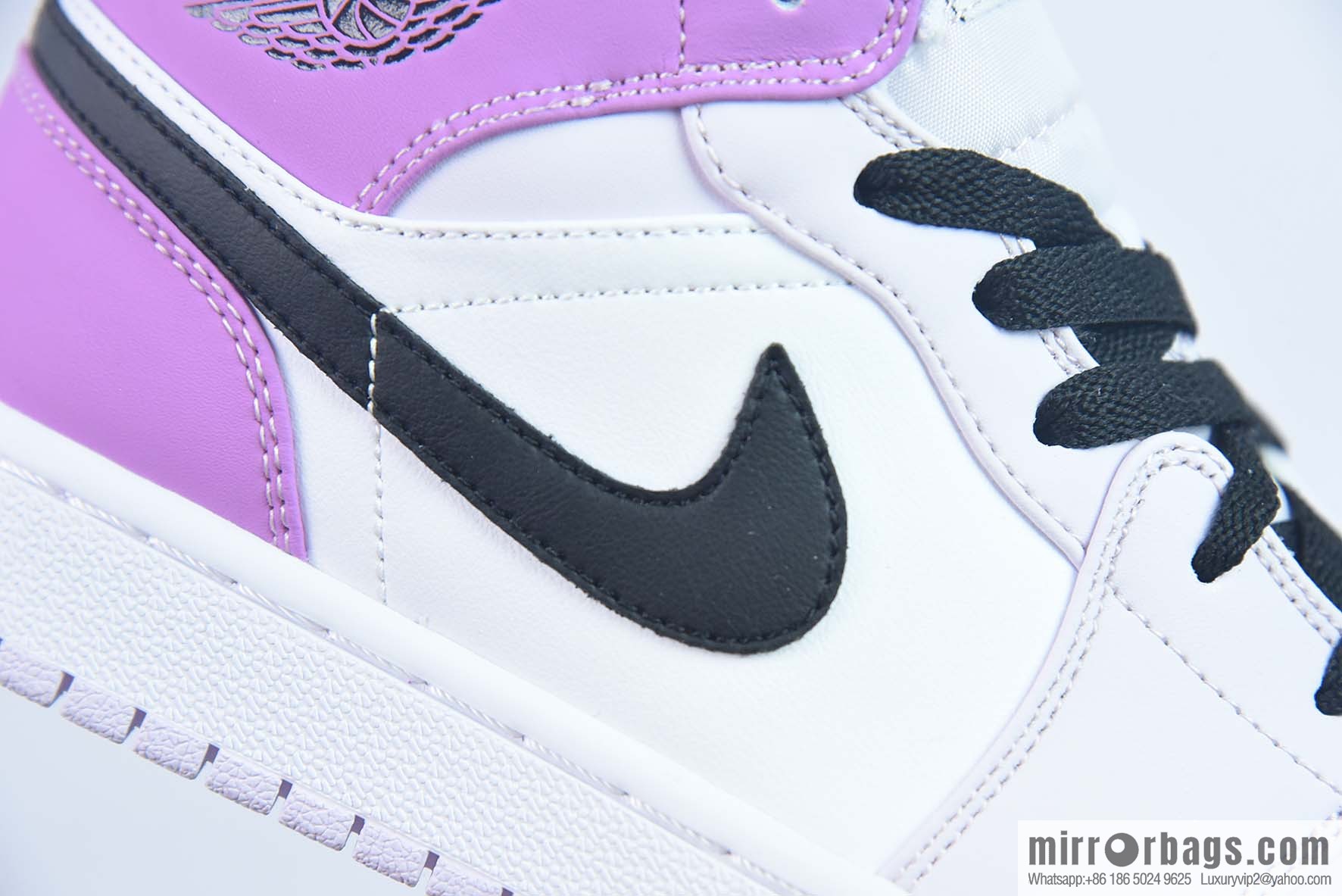 NK Air Jordan 1 Mid GS AJ1 Joe 1 gradual change grape purple, medium top basketball shoes, item number: DQ8423-501