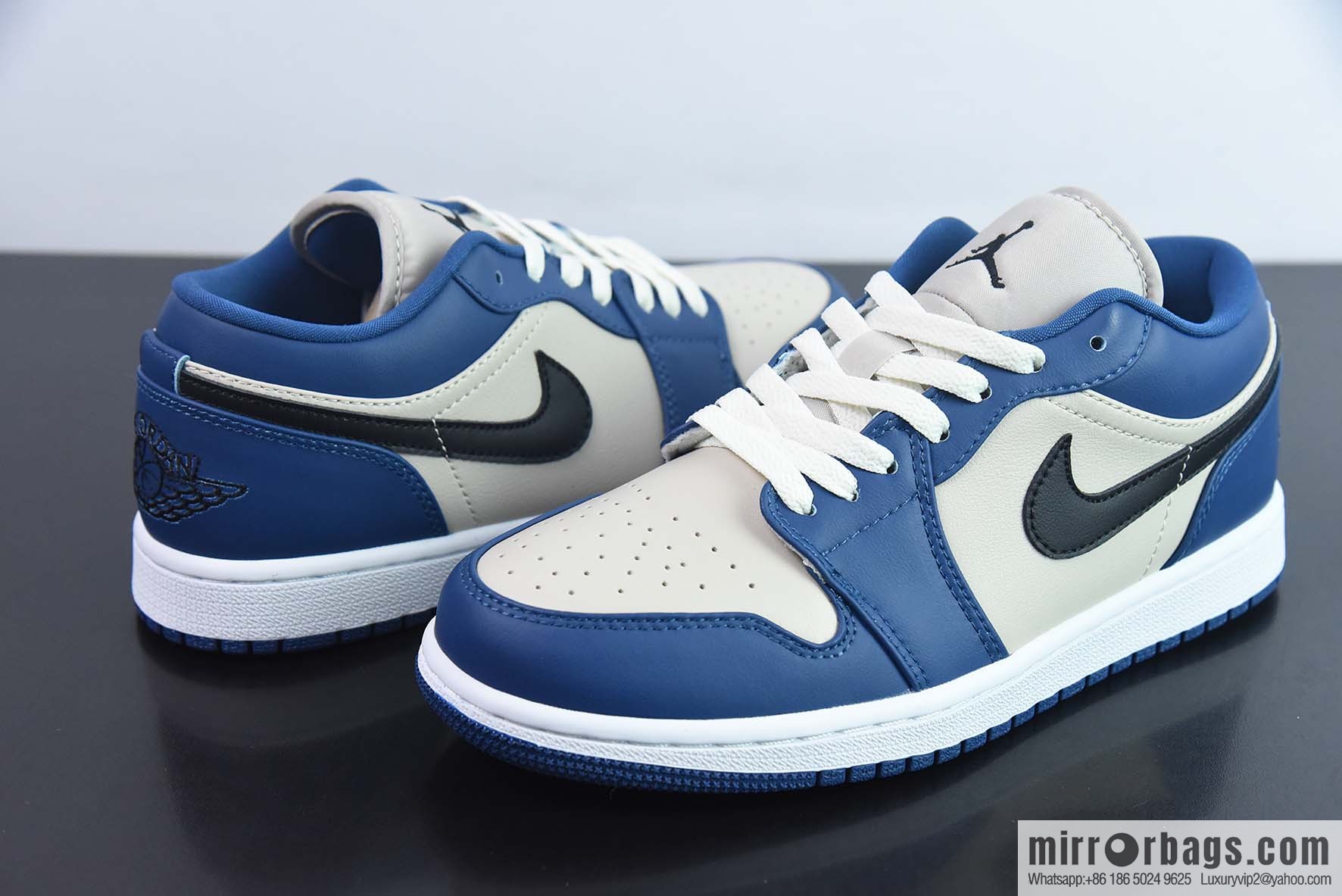 Air Jordan 1 Low blue gray AJ1 Joe 1 low-top casual shoes, item number: DC0774 402