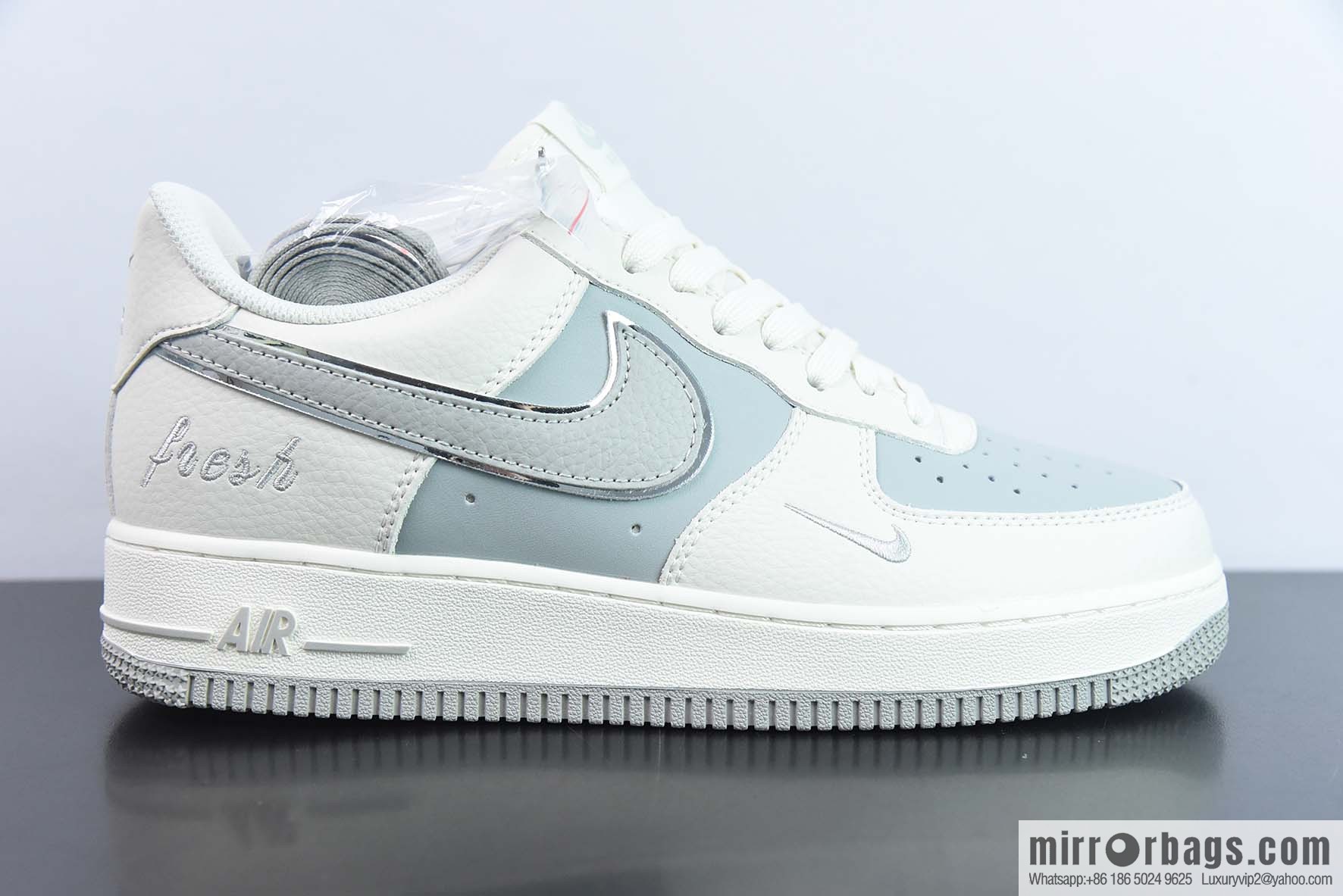 Nike Air Force 1 Low Rice Grey Patchwork Small Hook Air Force One Low Help Versatile, Item Number: BM2023 101