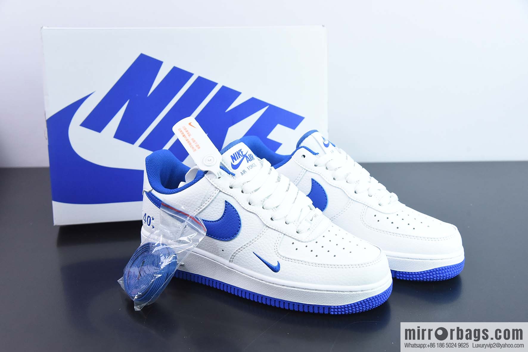 Nike Air Force 1 Low '07 40th Anniversary Ice Blue, Air Force One Low Top Casual Board Shoes, Item Number: MN5263-123