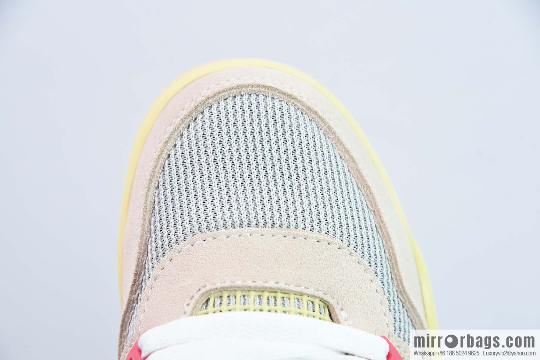 Air Jordan 4 x Union LA AJ4 Joint Off Noir Pink and Blue Sneakers Part Number: DC9533-800