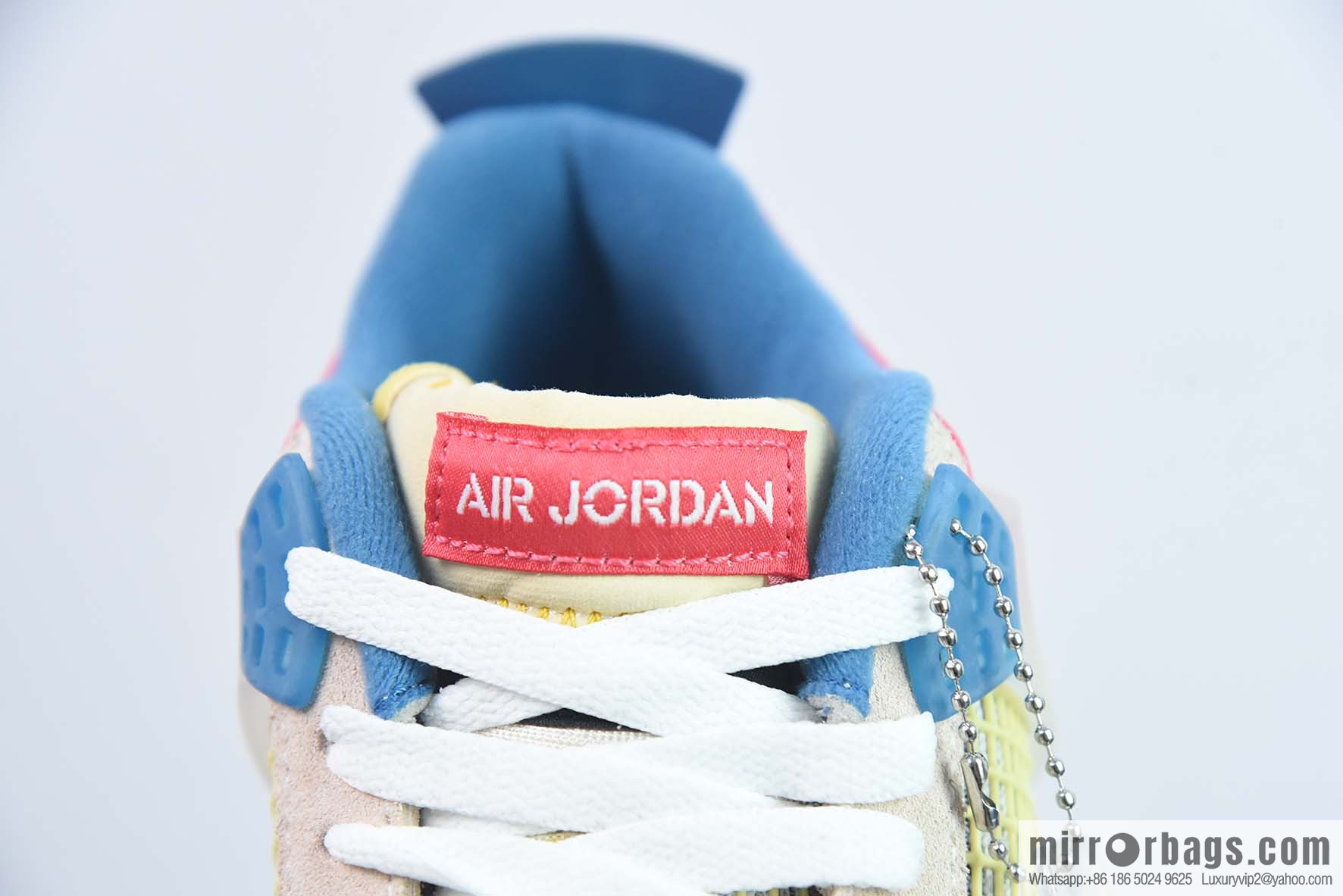 Air Jordan 4 x Union LA AJ4 Joint Off Noir Pink and Blue Sneakers Part Number: DC9533-800