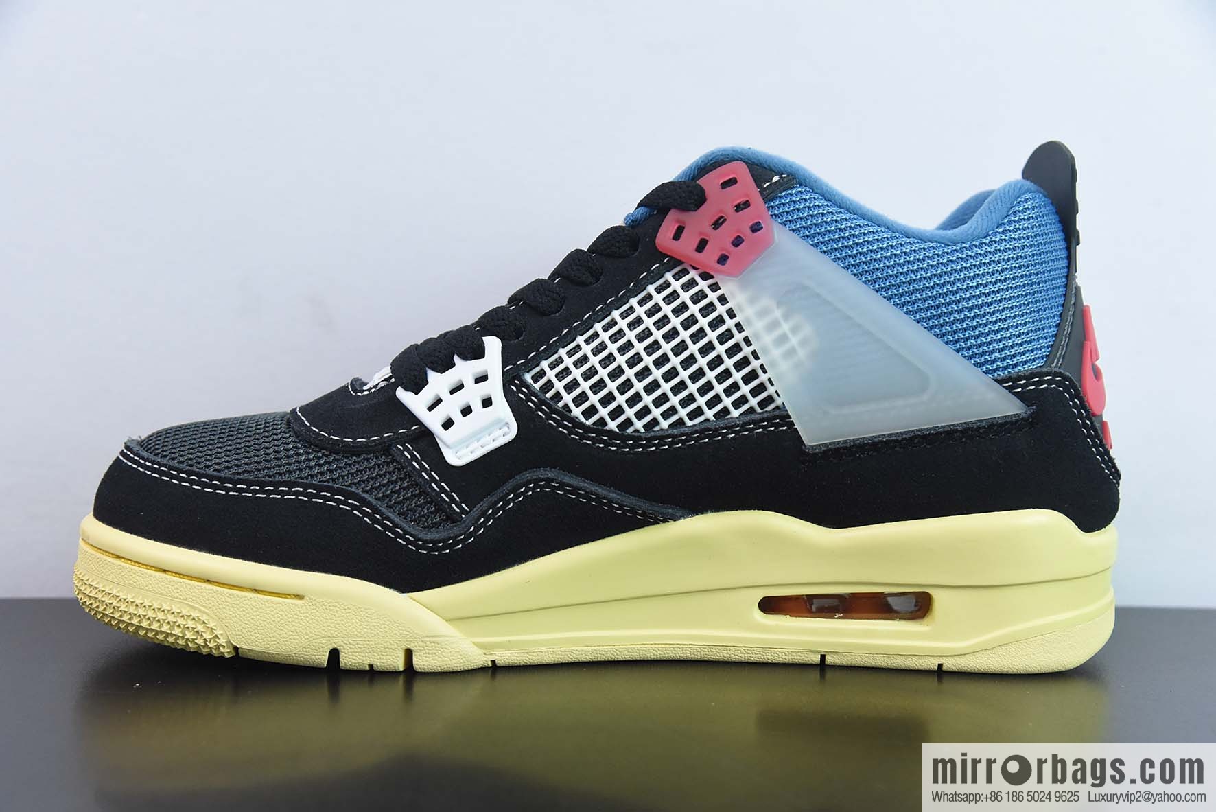 Air Jordan 4 x Union LA AJ4 Joint Off Noir Blue Knight sneakers Part Number: DC9533-001