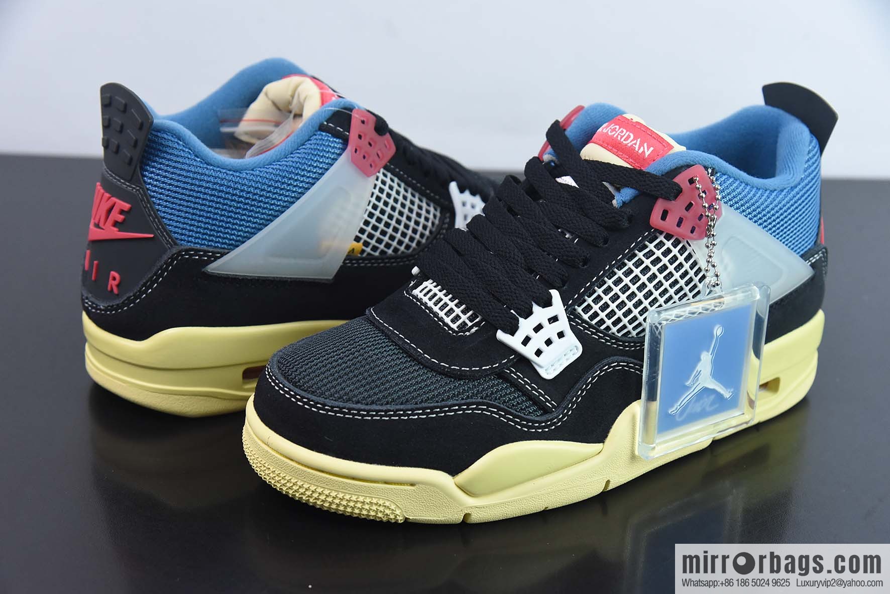Air Jordan 4 x Union LA AJ4 Joint Off Noir Blue Knight sneakers Part Number: DC9533-001