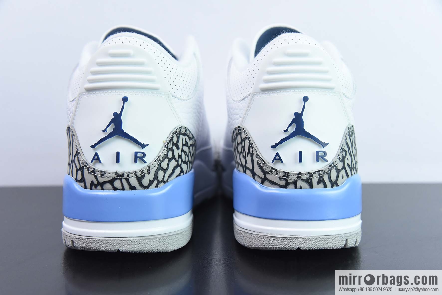 Air Jordan AJ3 North Carolina blue men's sneakers item number: CT8532-104