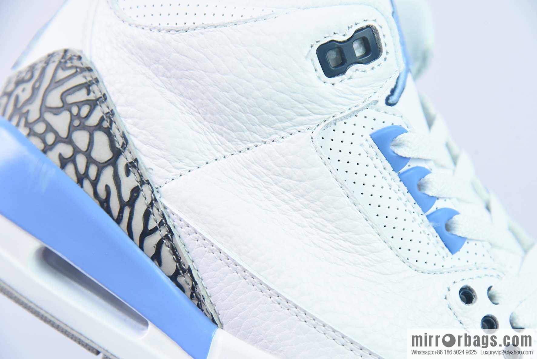 Air Jordan AJ3 North Carolina blue men's sneakers item number: CT8532-104