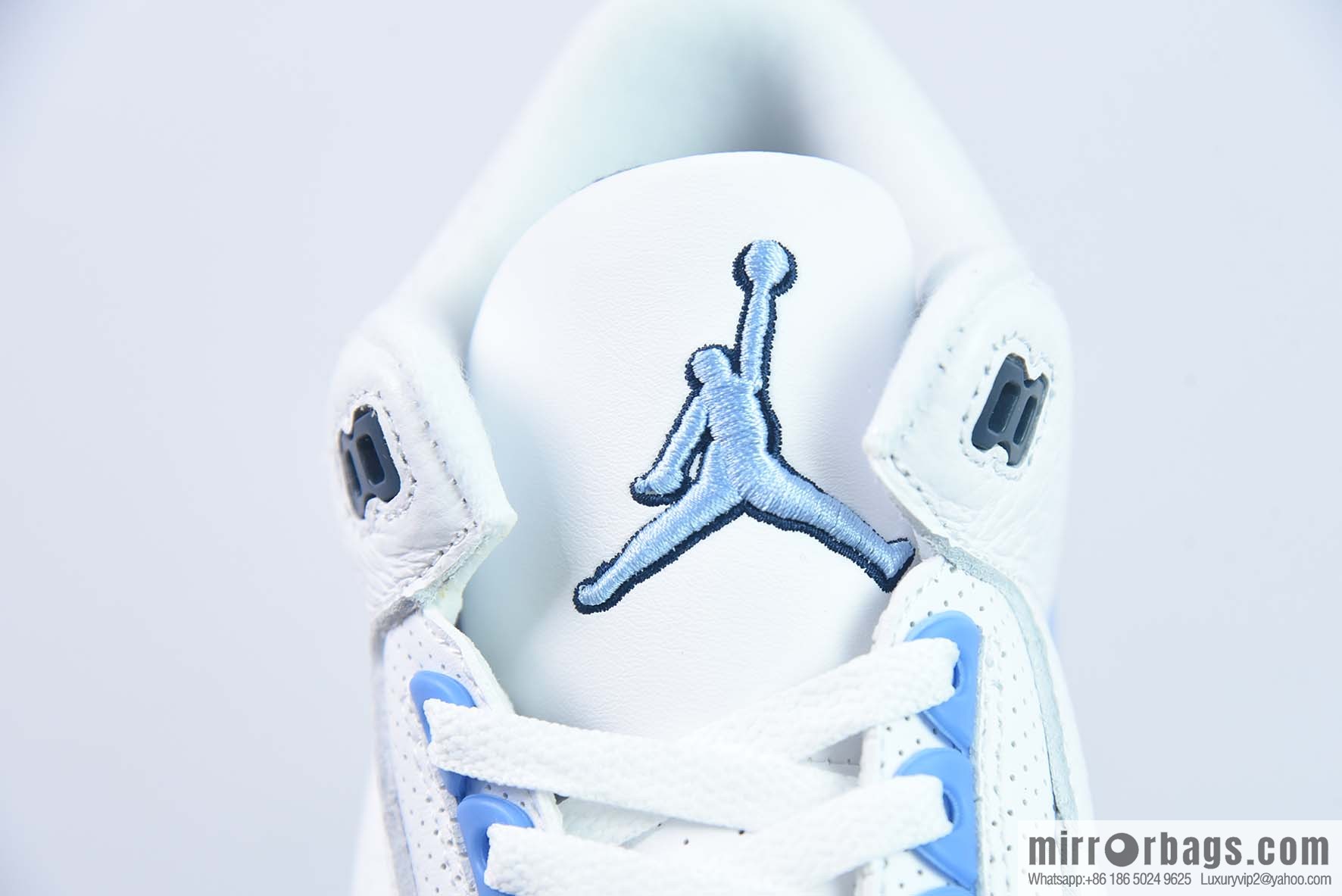 Air Jordan AJ3 North Carolina blue men's sneakers item number: CT8532-104