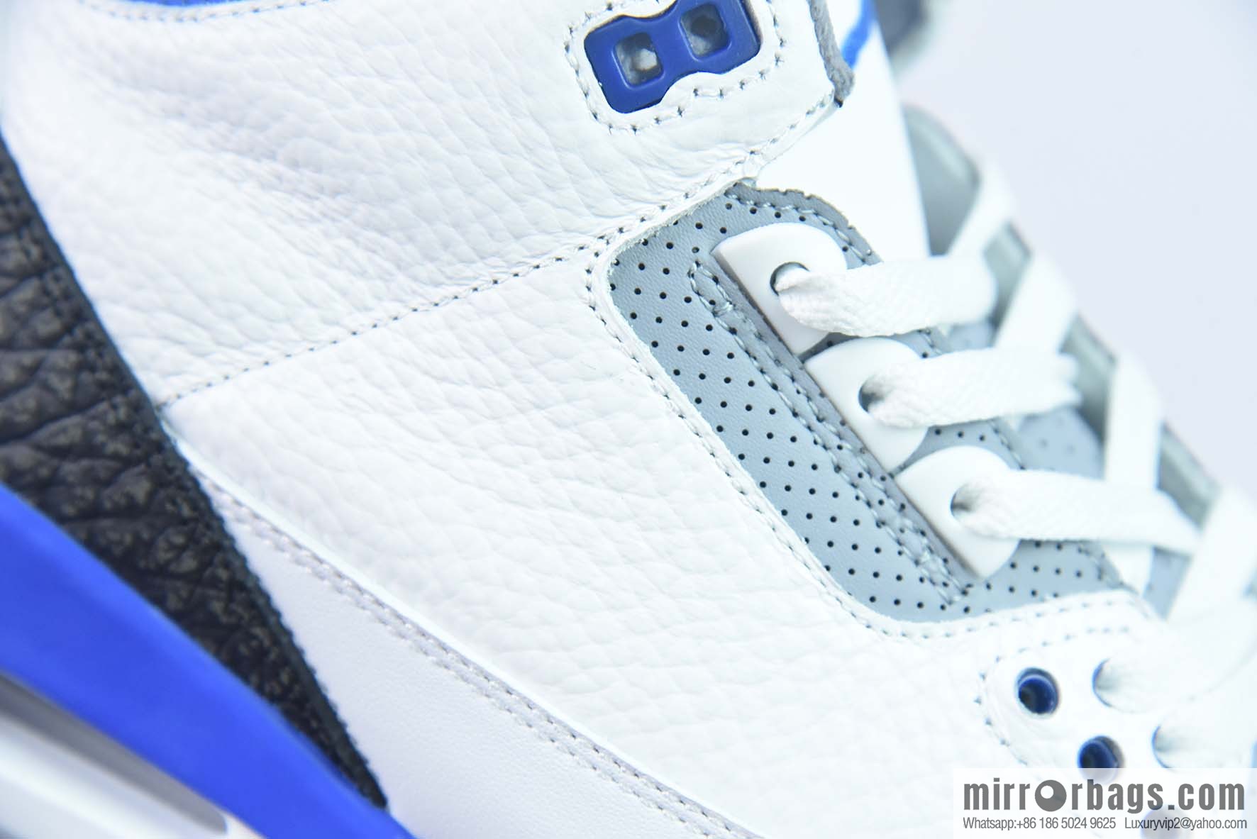 Air Jordan AJ3 racing blue men's sneakers item number: CT8532-145