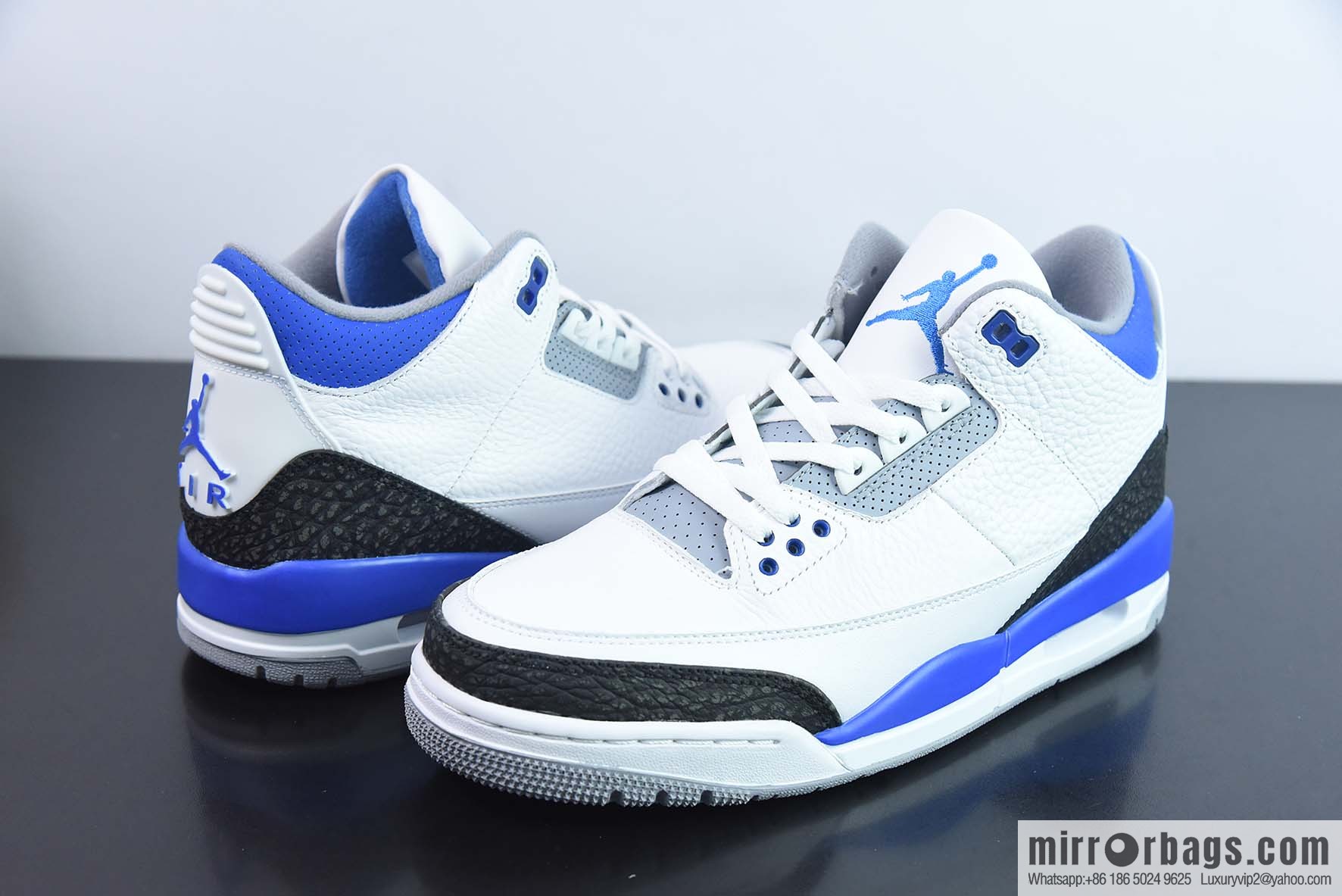 Air Jordan AJ3 racing blue men's sneakers item number: CT8532-145