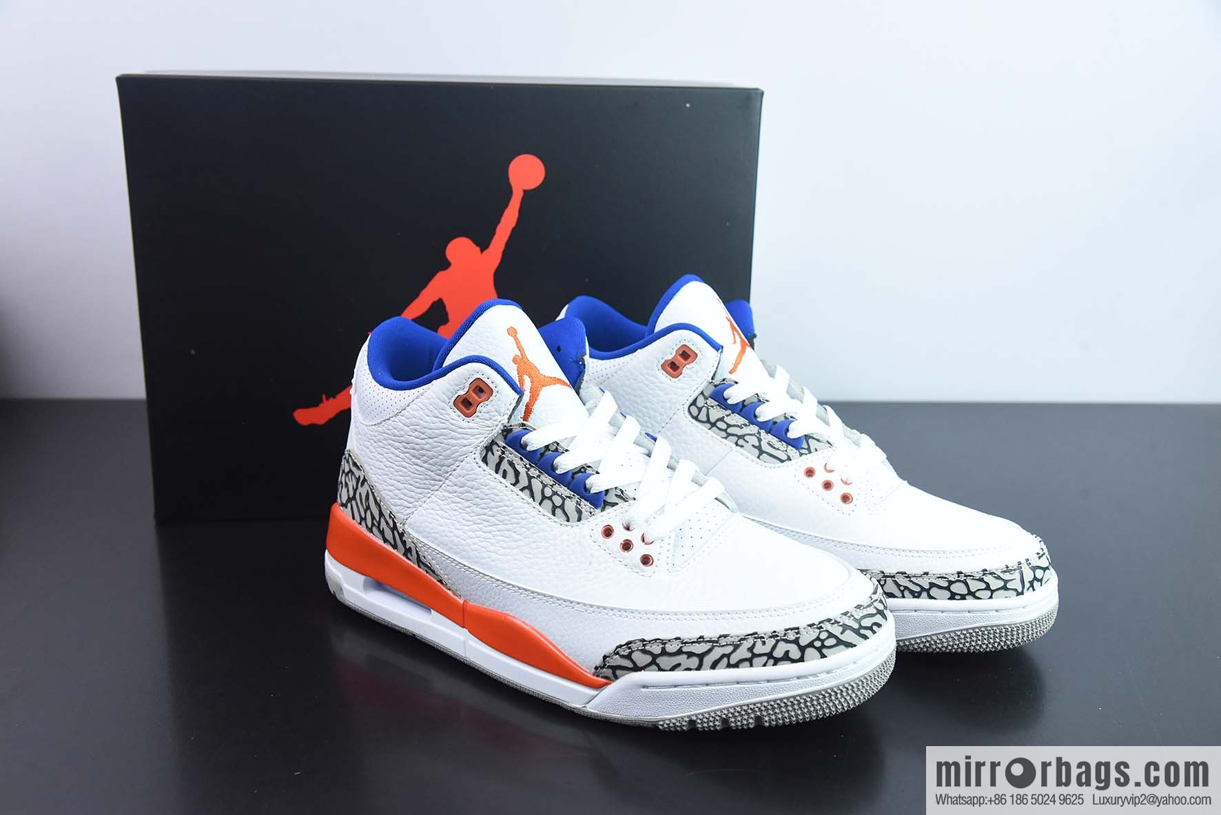Air Jordan AJ3 Knicks men's sneakers item number: 136064-148