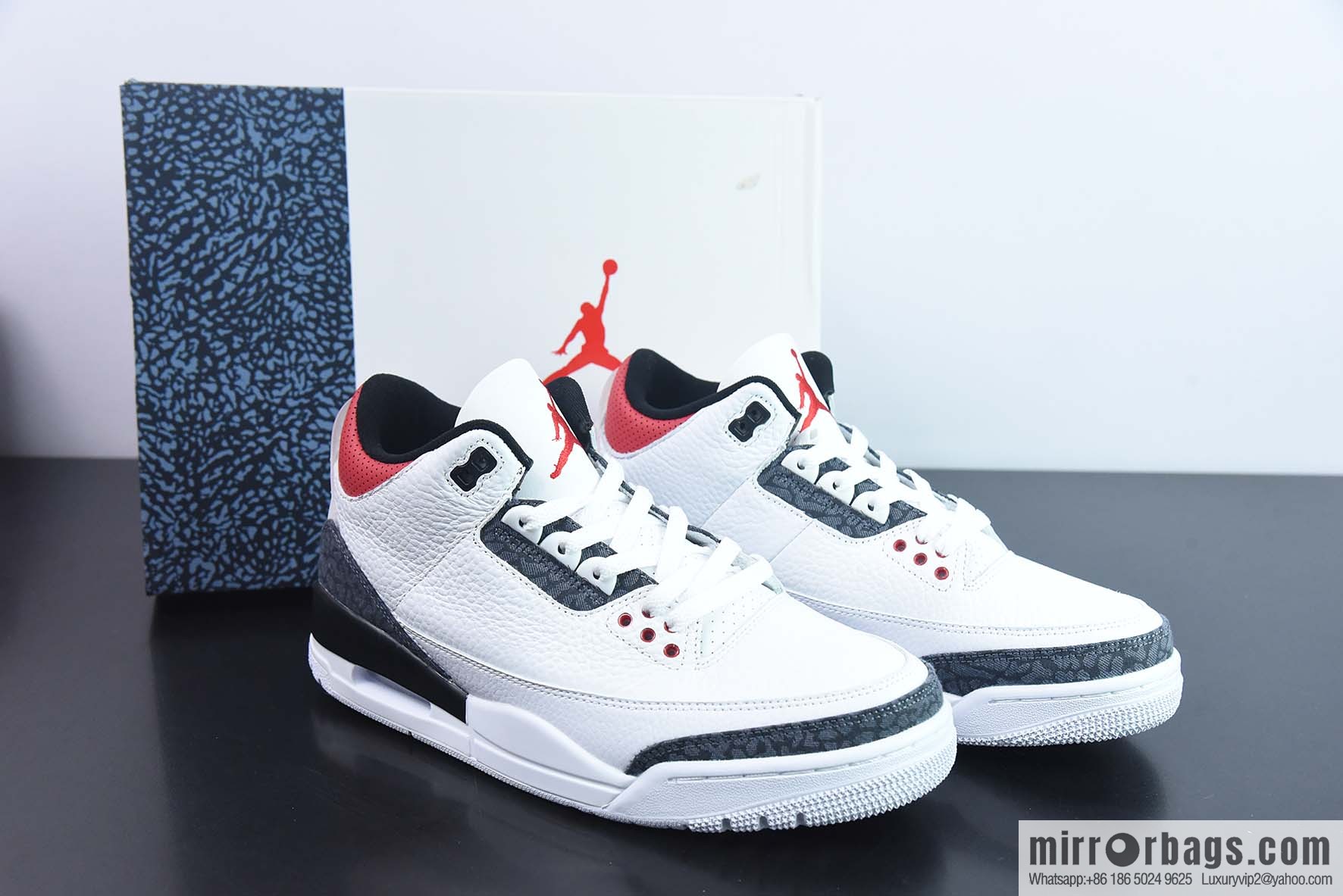 Air Jordan AJ3 Retro flame red Japanese limited sneakers CZ6433-100