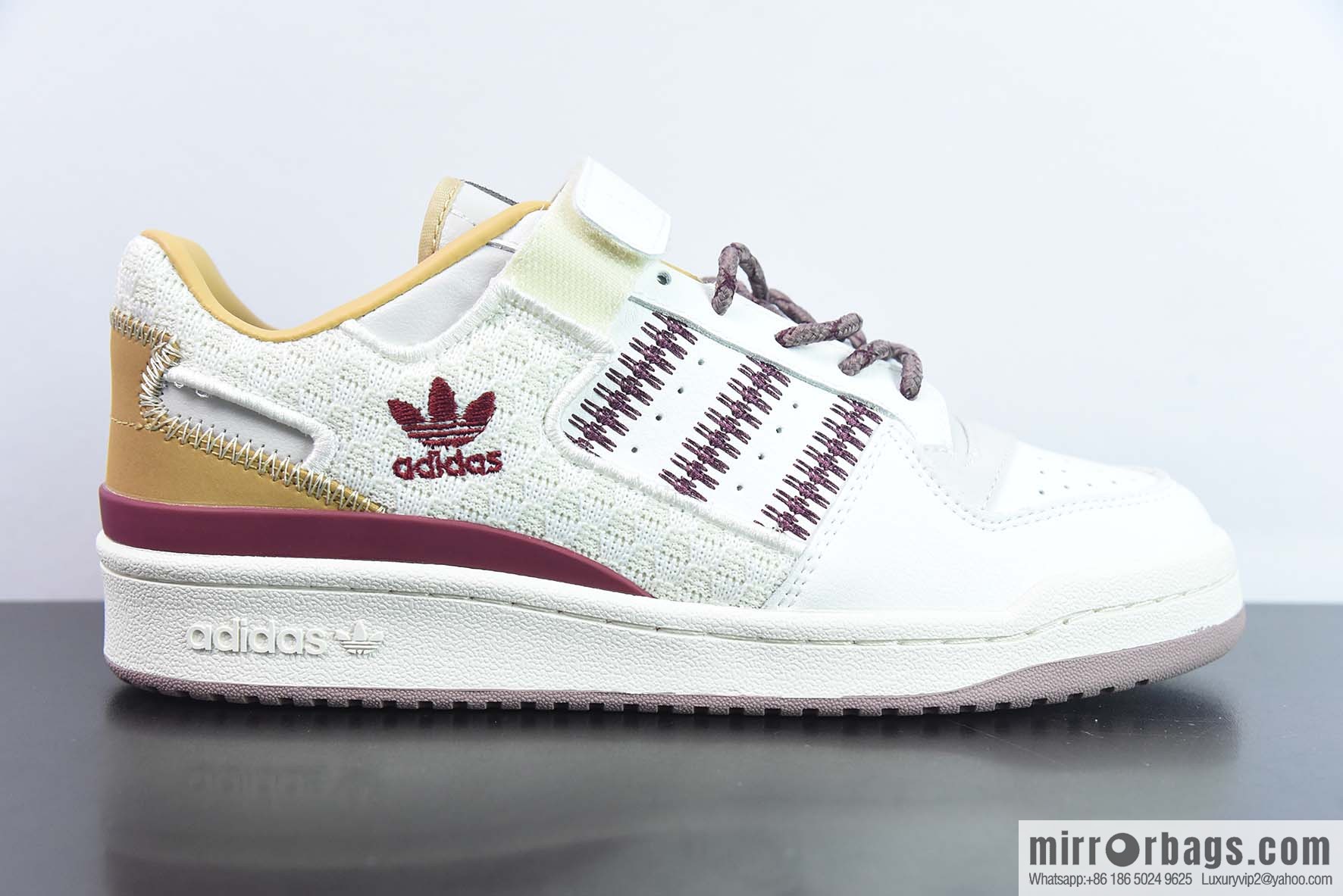 Adidas/Adidas Adi Clover low-top board shoes, white, red and brown, item number: IE1898