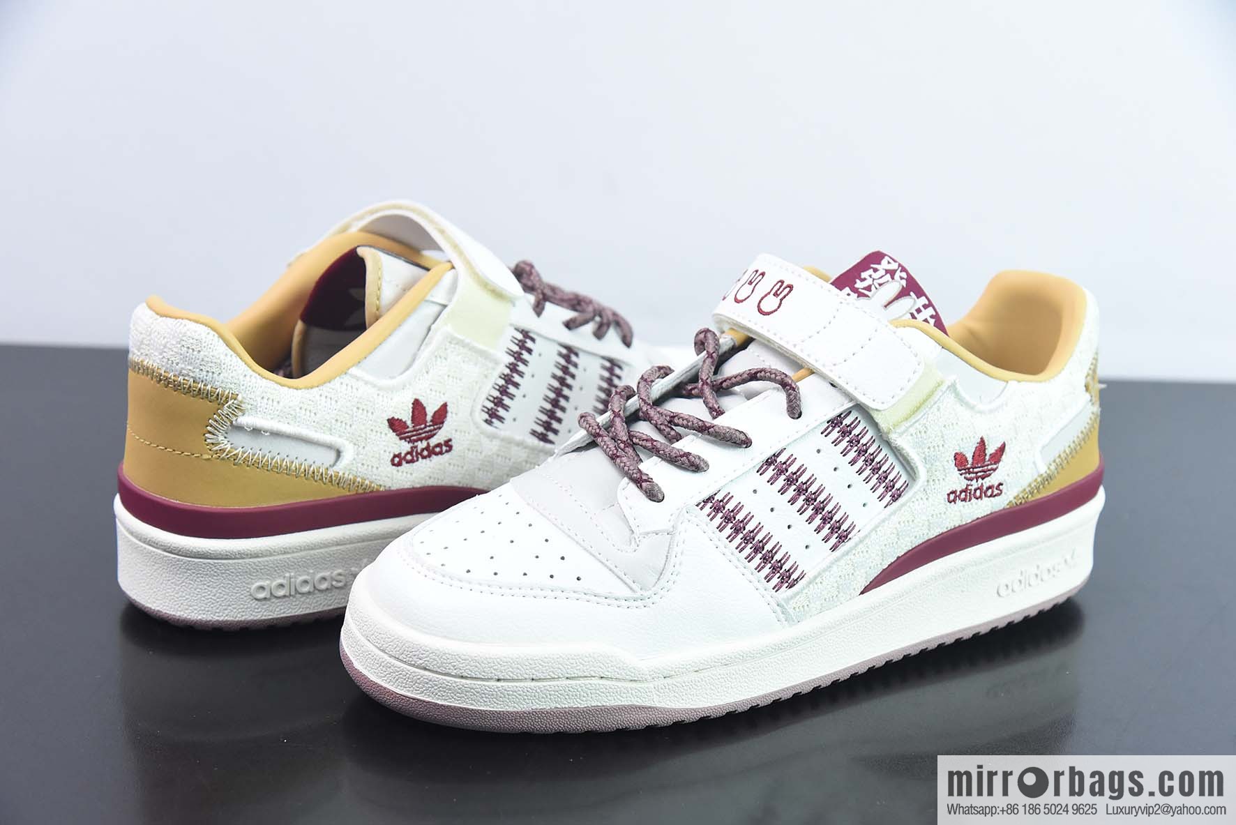 Adidas/Adidas Adi Clover low-top board shoes, white, red and brown, item number: IE1898