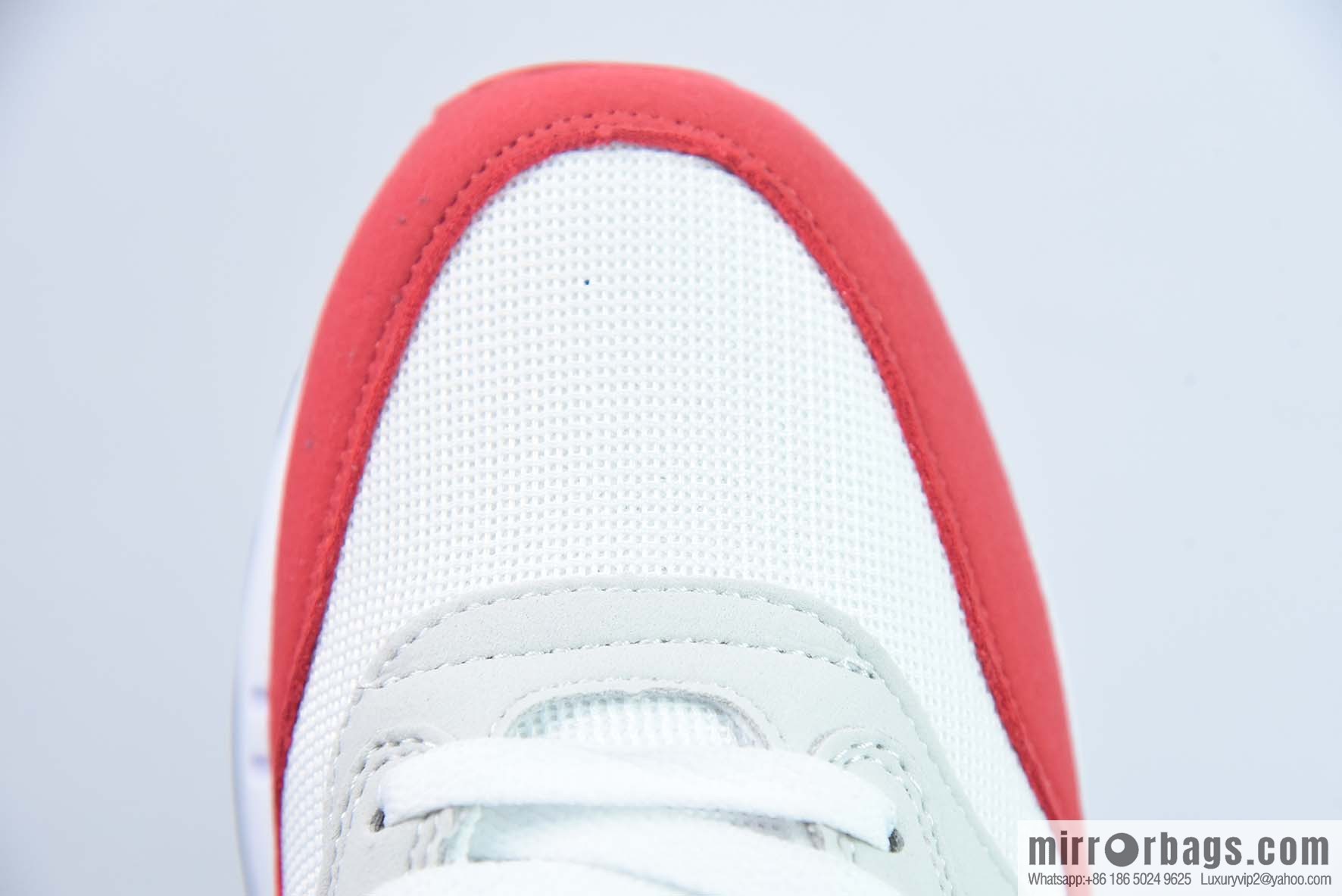 Nike Air Max 1 2022 replica Vintage casual running shoes, white and red, item number: DQ3989 100
