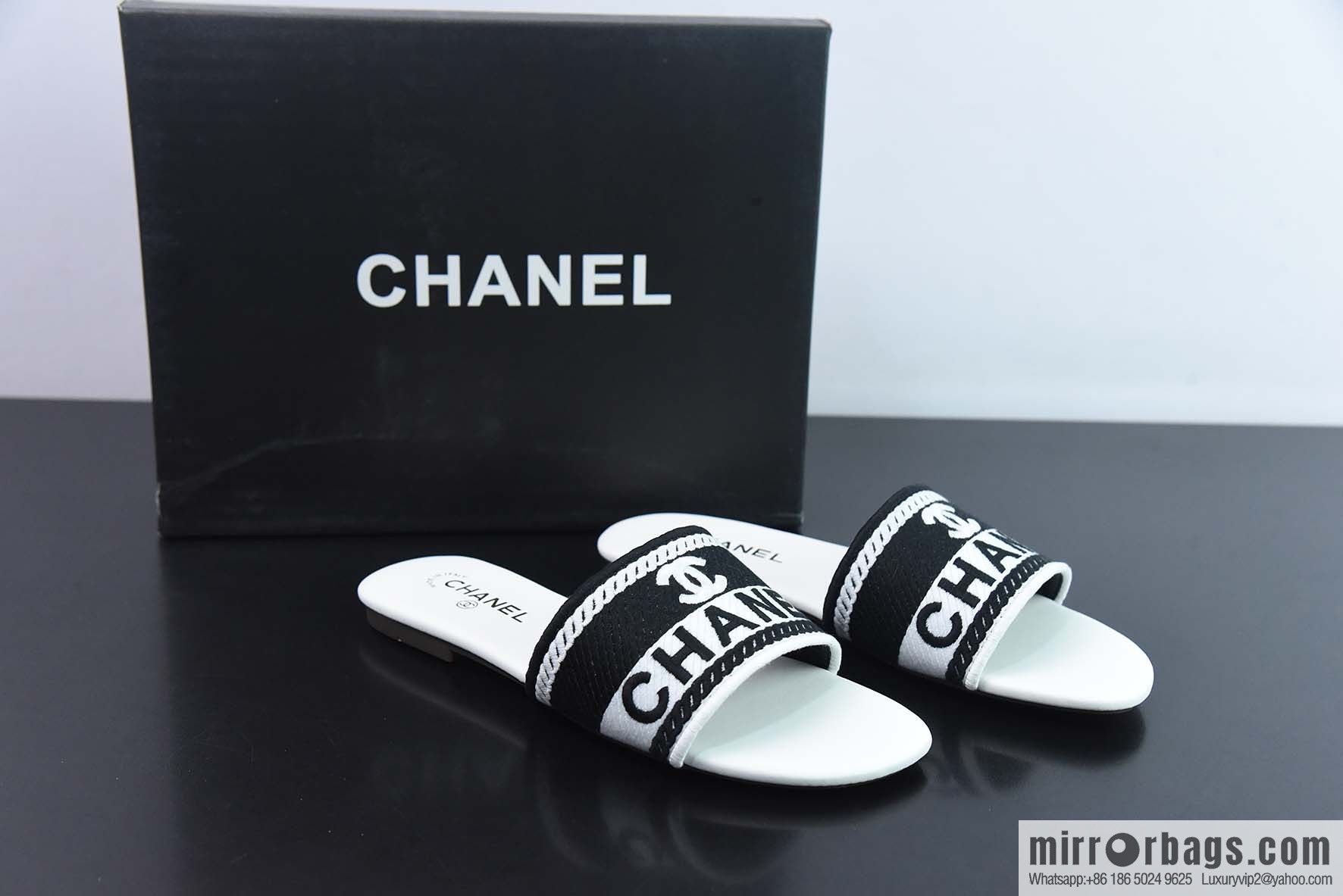 Chanel Chanel 2023 new embroidery slippers