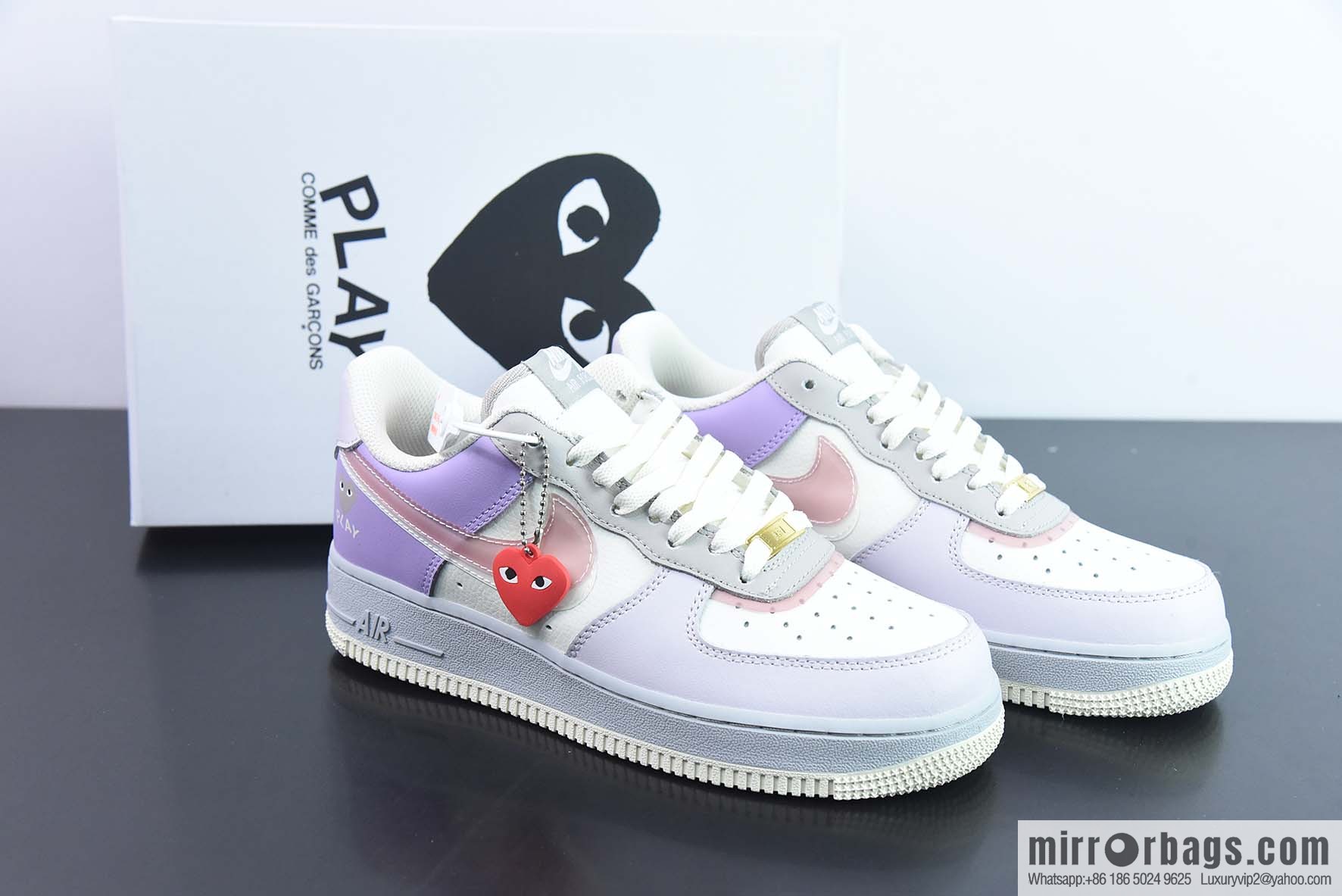 Air Force 1 '07 Low Air Force One, Rei Kawakubo gradually change purple, stacked hook, double hook sneakers Item number: CJ0304 016