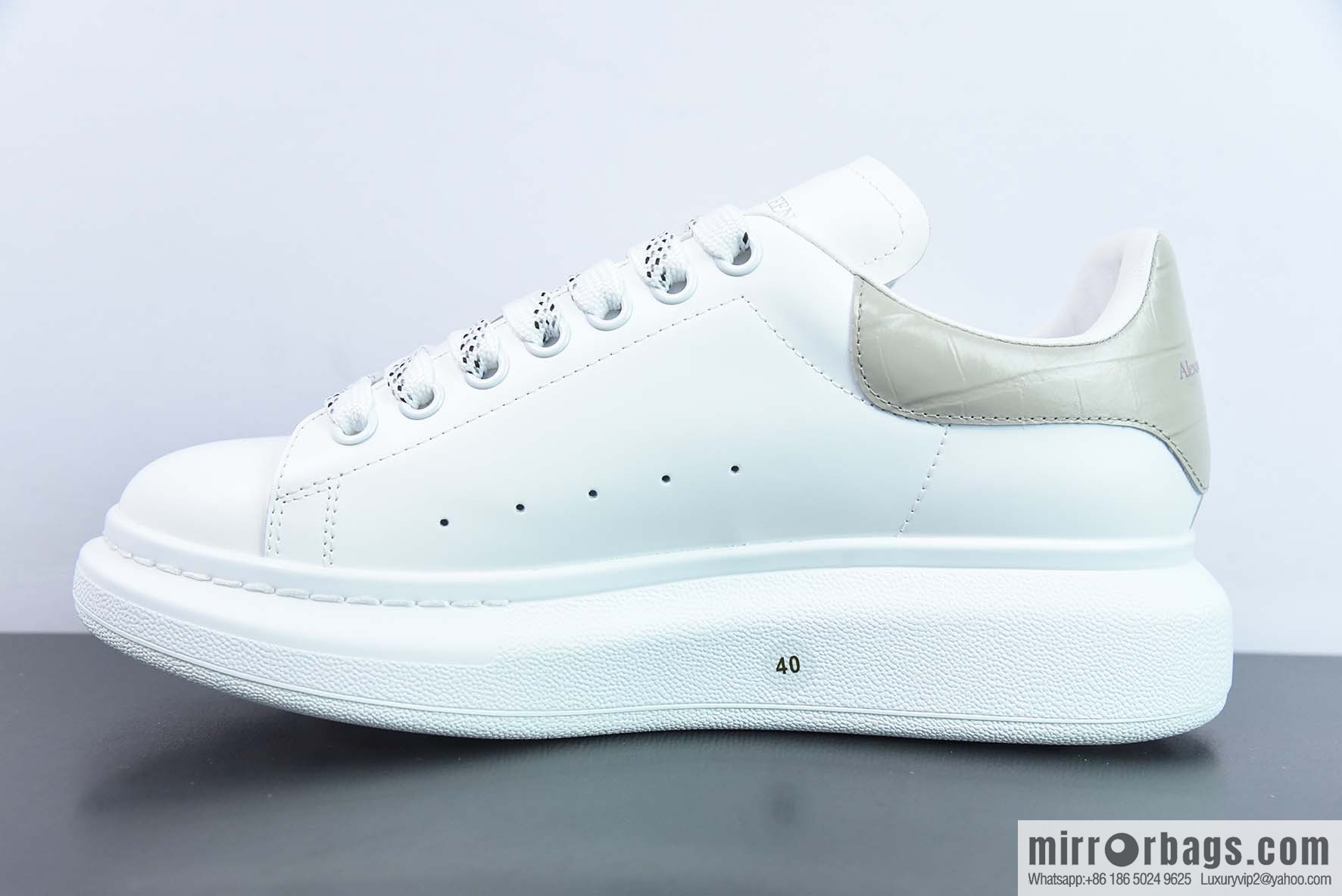 Alexander McQueen/Alexander McQueen, white shoes with thick soles