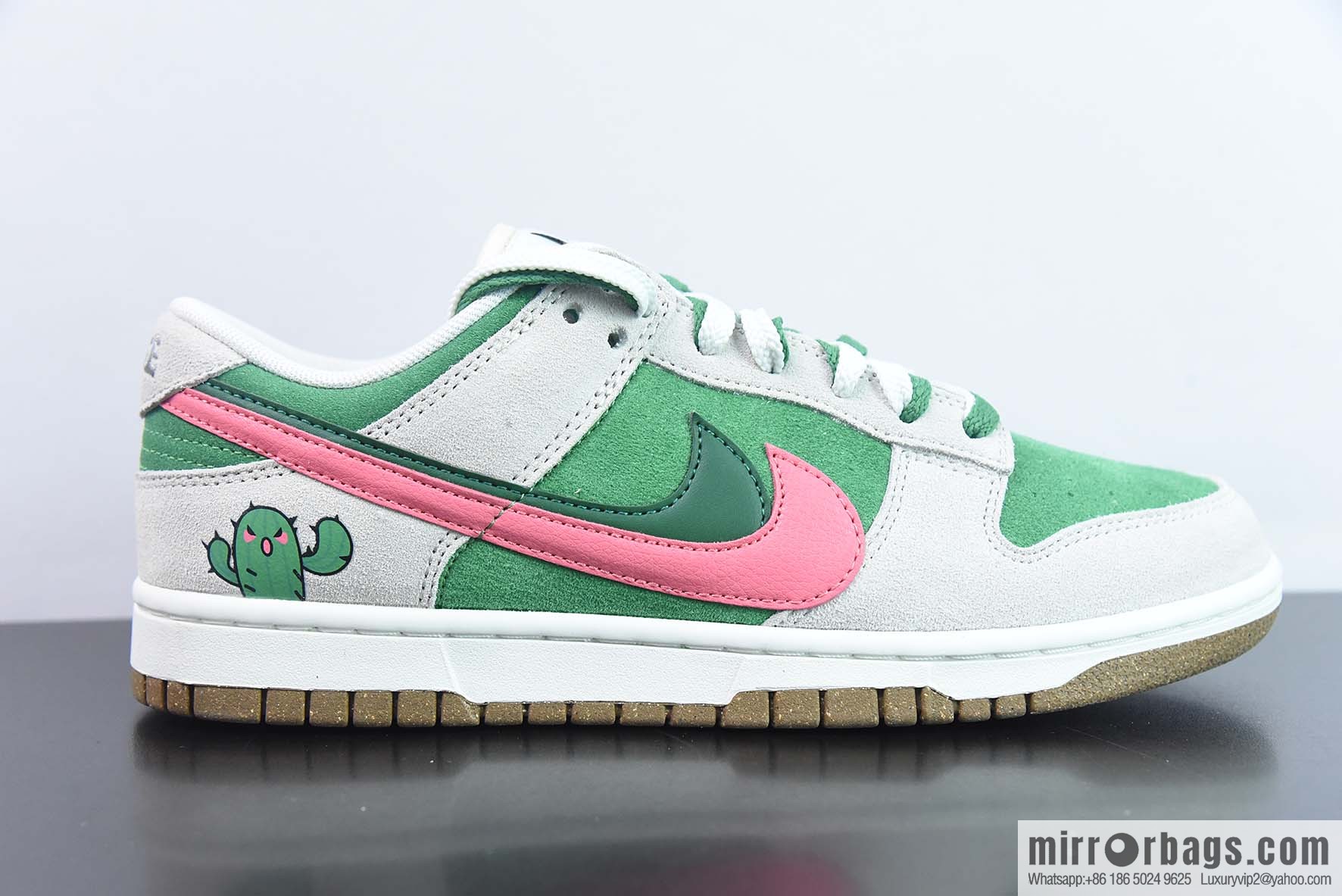 Nike SB Dunk Low 85 series, double hook, beige green, cactus 🌵 printed item number: DO9457 137