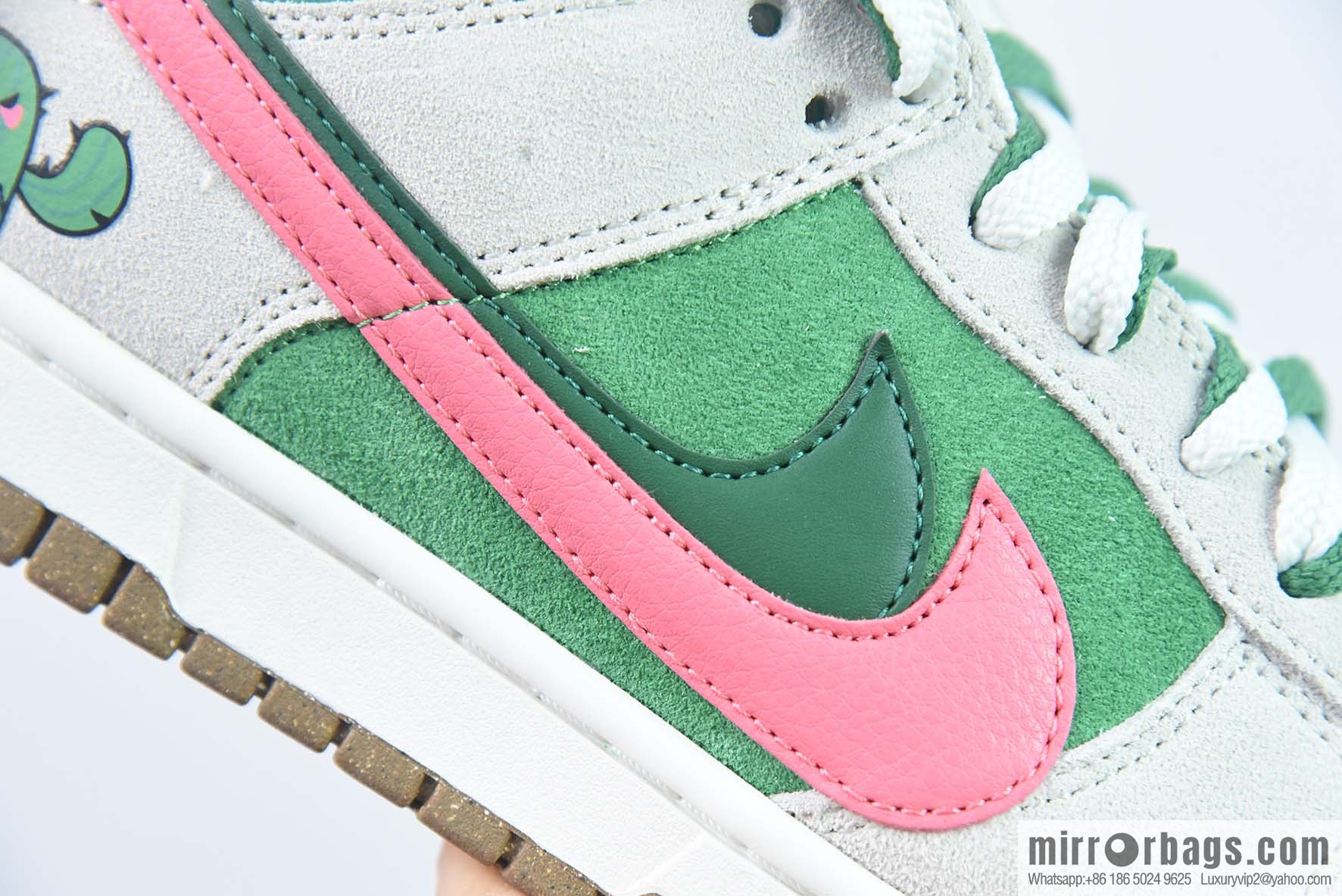 Nike SB Dunk Low 85 series, double hook, beige green, cactus 🌵 printed item number: DO9457 137
