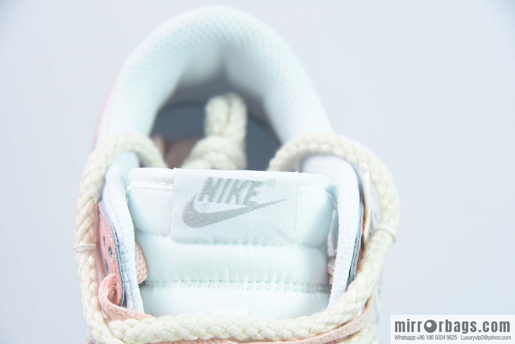 NK SB Dunk Low deconstruction drawstring low top, white pink graffiti printed item number: DD1503 121