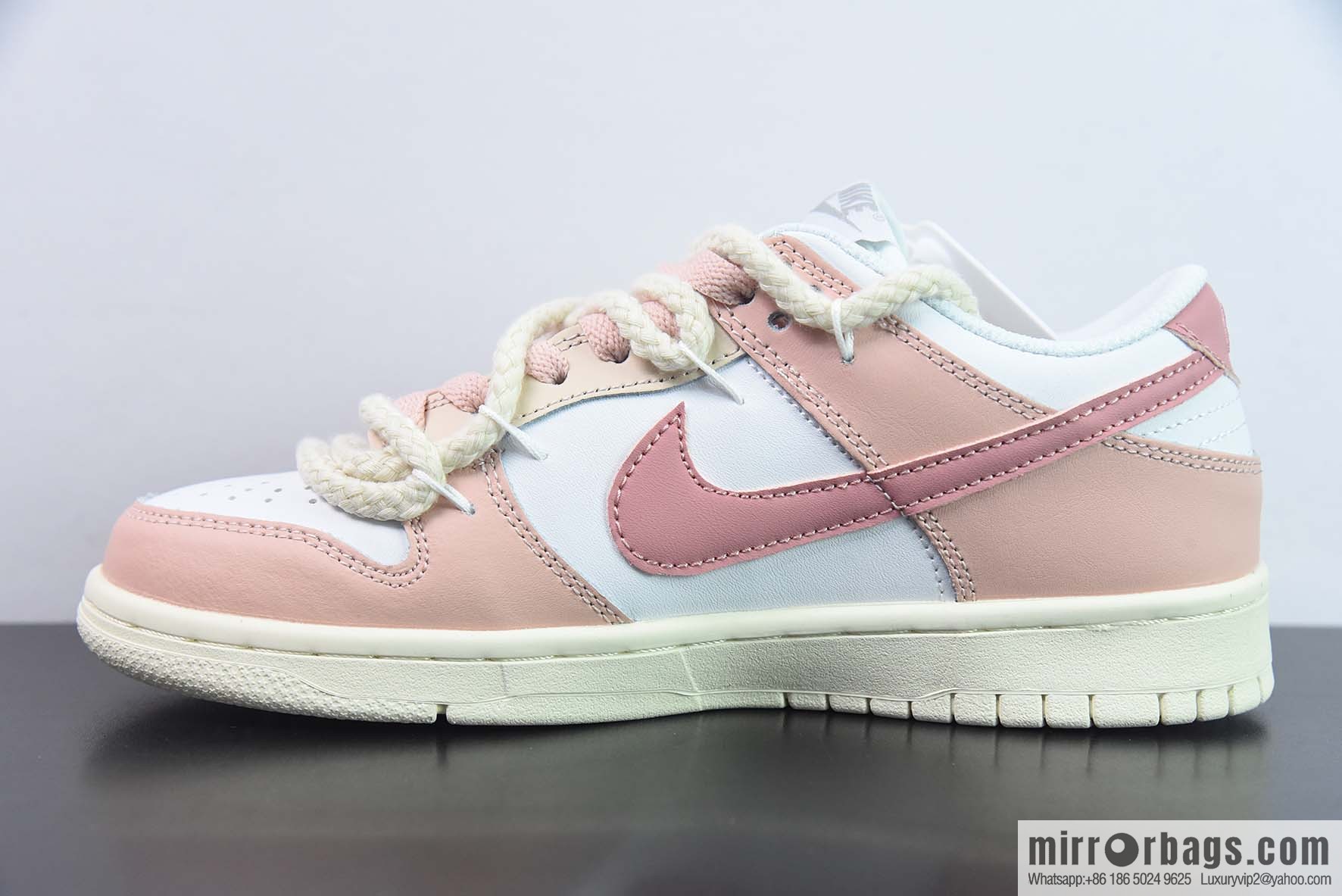 NK SB Dunk Low deconstruction drawstring low top, white pink graffiti printed item number: DD1503 121