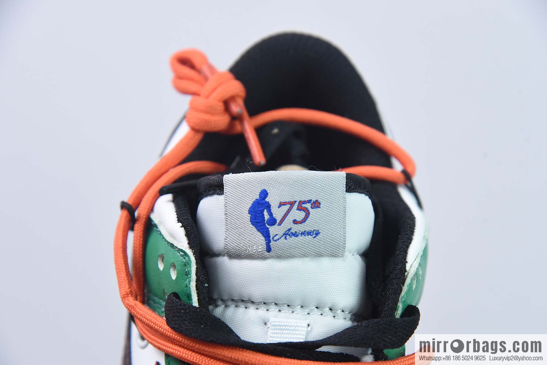 NK SB Dunk Low deconstruction drawstring low help 75th anniversary white-green graffiti printed item number: DD6288-100-54