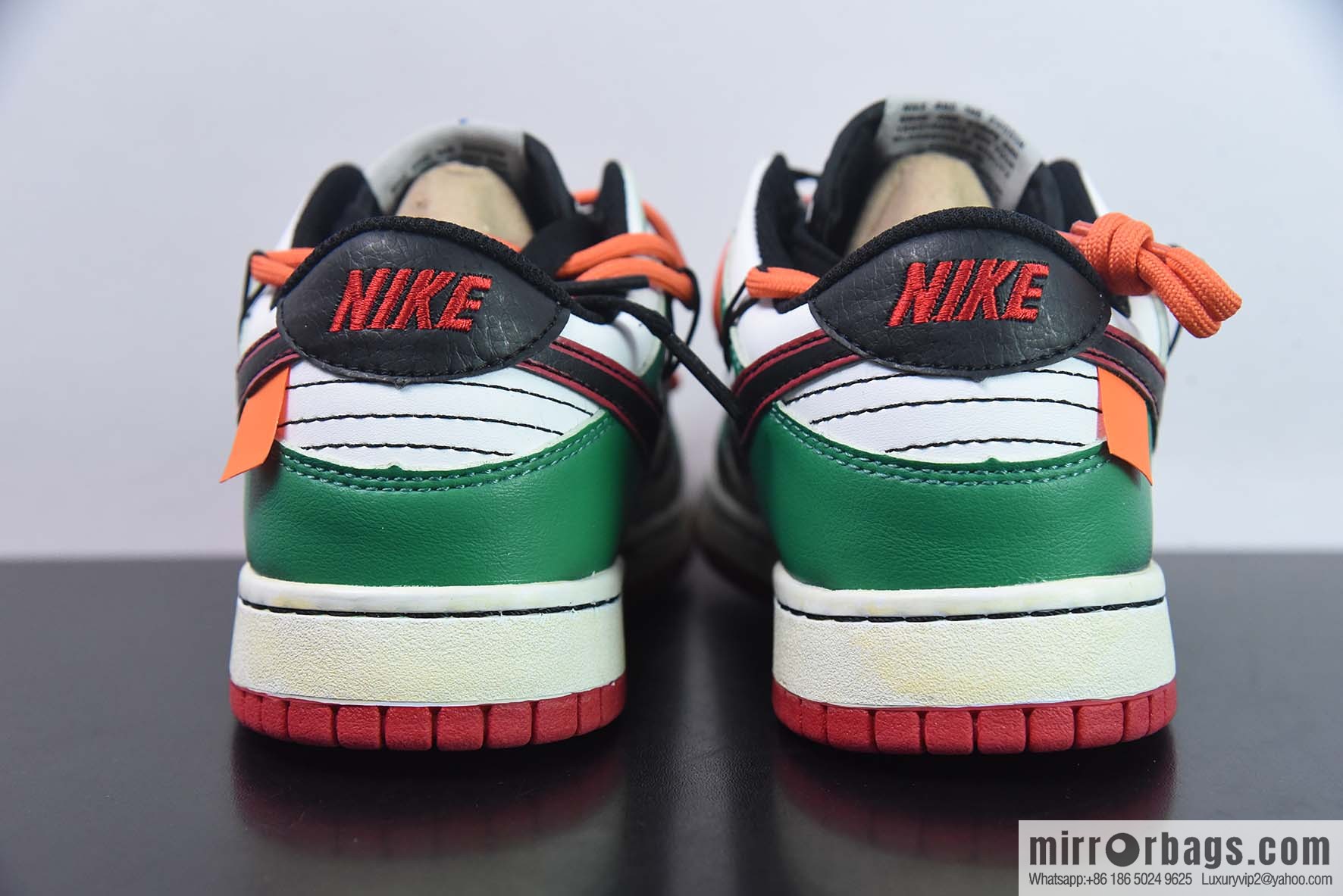 NK SB Dunk Low deconstruction drawstring low help 75th anniversary white-green graffiti printed item number: DD6288-100-54