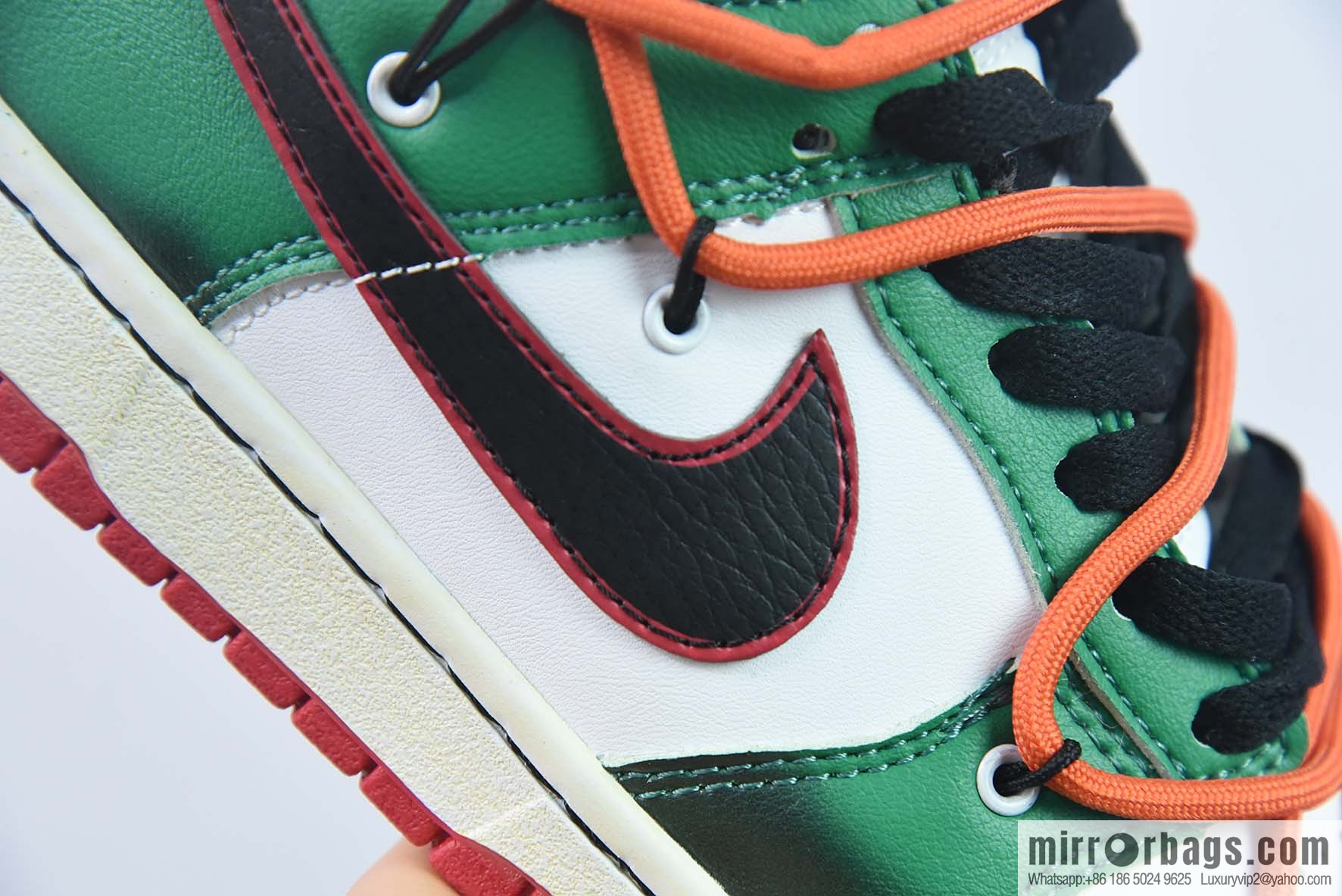 NK SB Dunk Low deconstruction drawstring low help 75th anniversary white-green graffiti printed item number: DD6288-100-54
