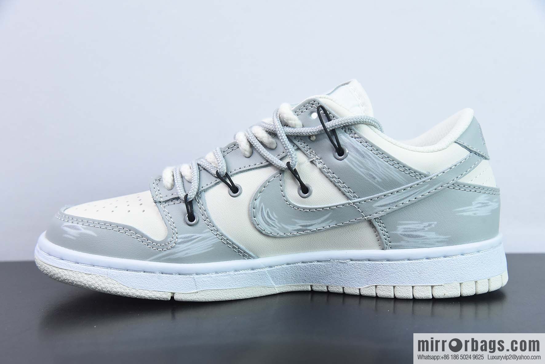 NK SB Dunk Low deconstruction drawstring low-top, beige gray printed item number: DJ6188 100-37