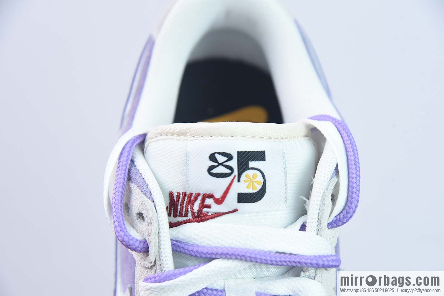 Nike SB Dunk Low double hook 85 series, beige purple low-top sneakers item number: DO9457 140