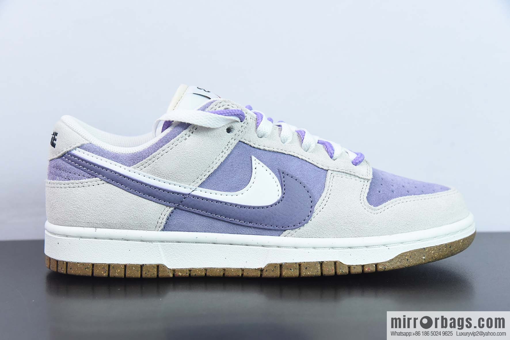 Nike SB Dunk Low double hook 85 series, beige purple low-top sneakers item number: DO9457 140