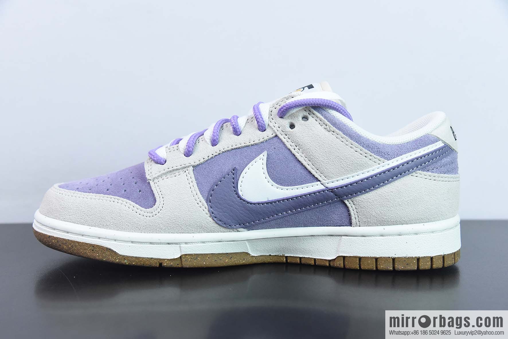 Nike SB Dunk Low double hook 85 series, beige purple low-top sneakers item number: DO9457 140
