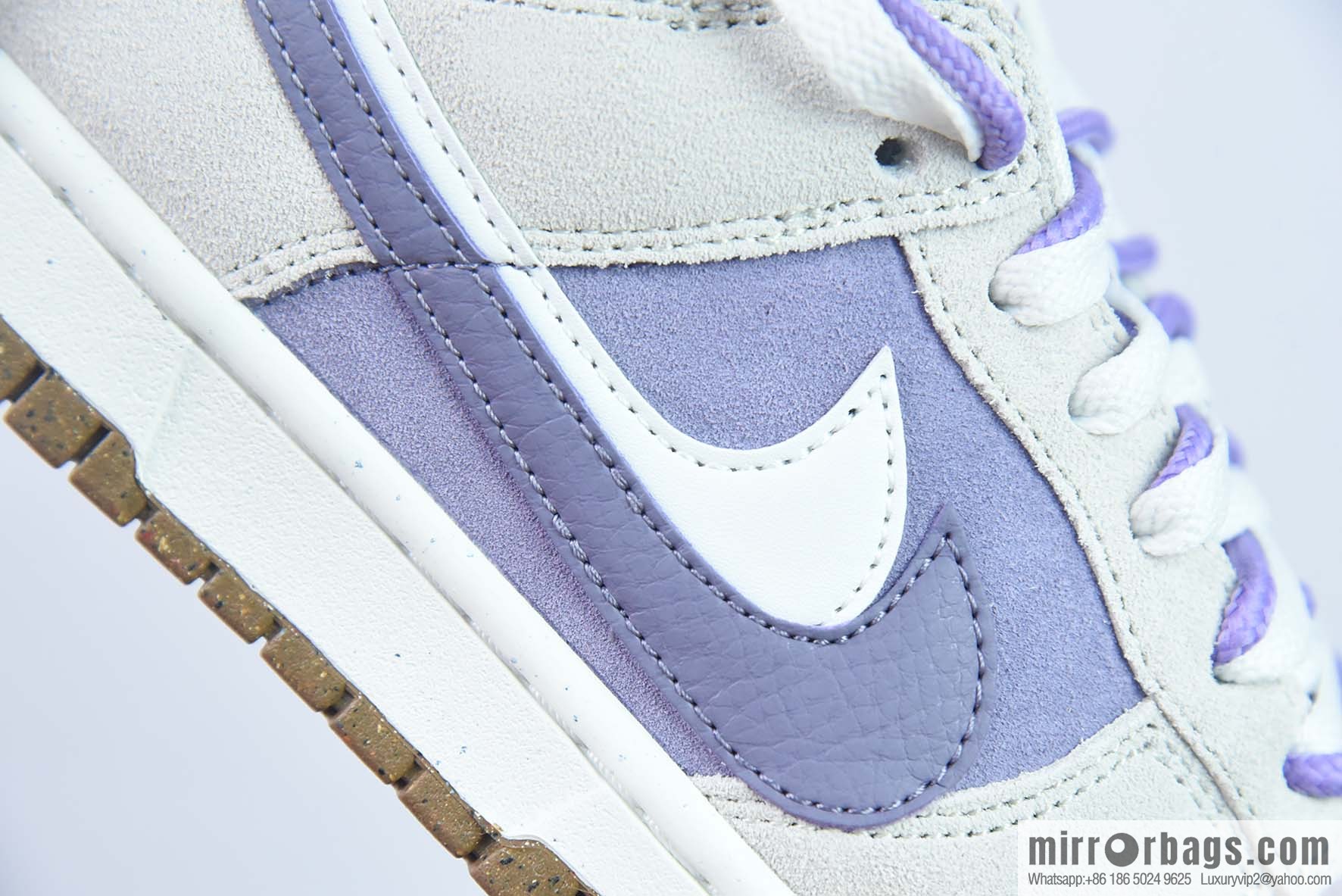 Nike SB Dunk Low double hook 85 series, beige purple low-top sneakers item number: DO9457 140
