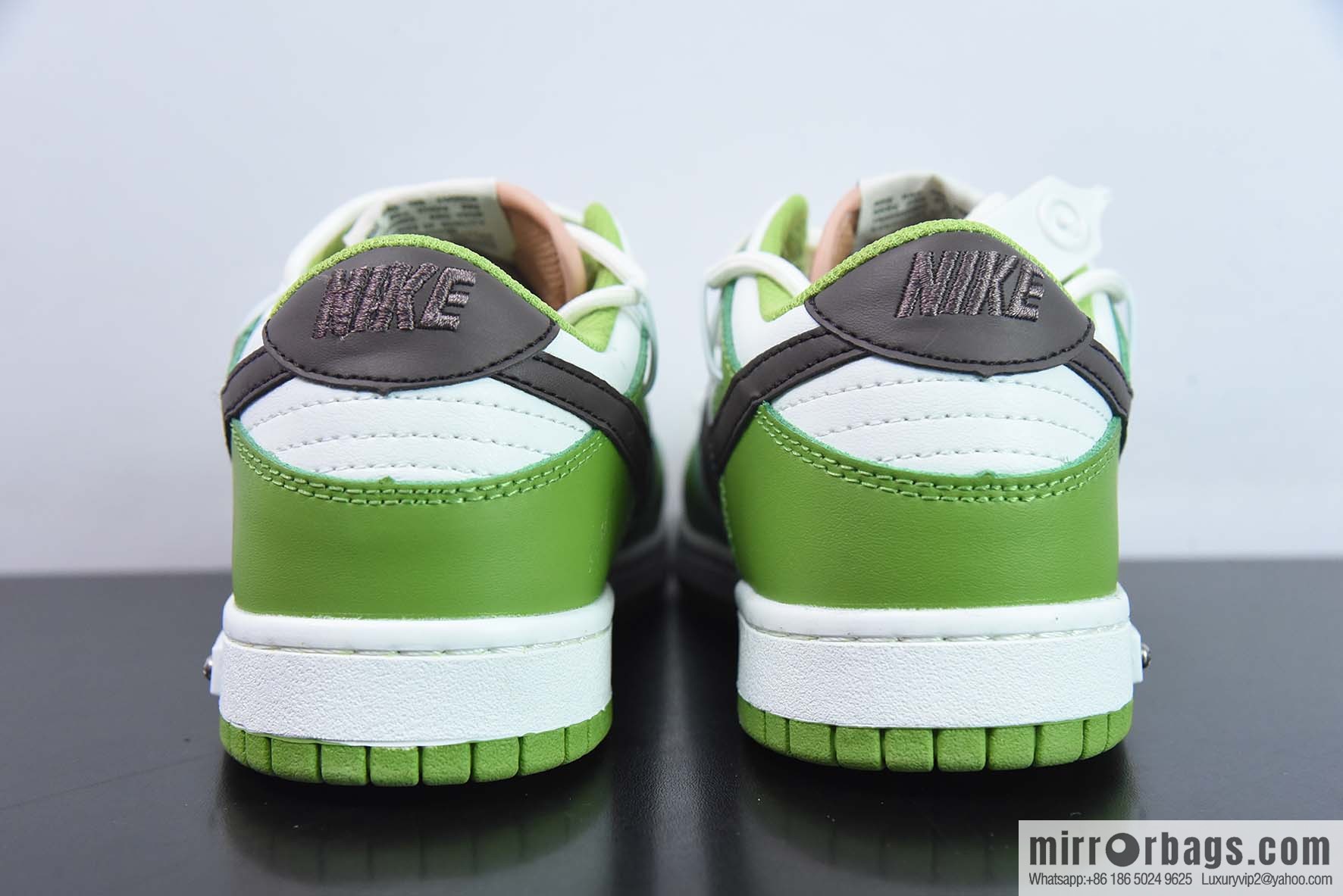 NK SB Dunk Low deconstructed drawstring low-top, strap, white-green printed SKU: DV9108 711-69
