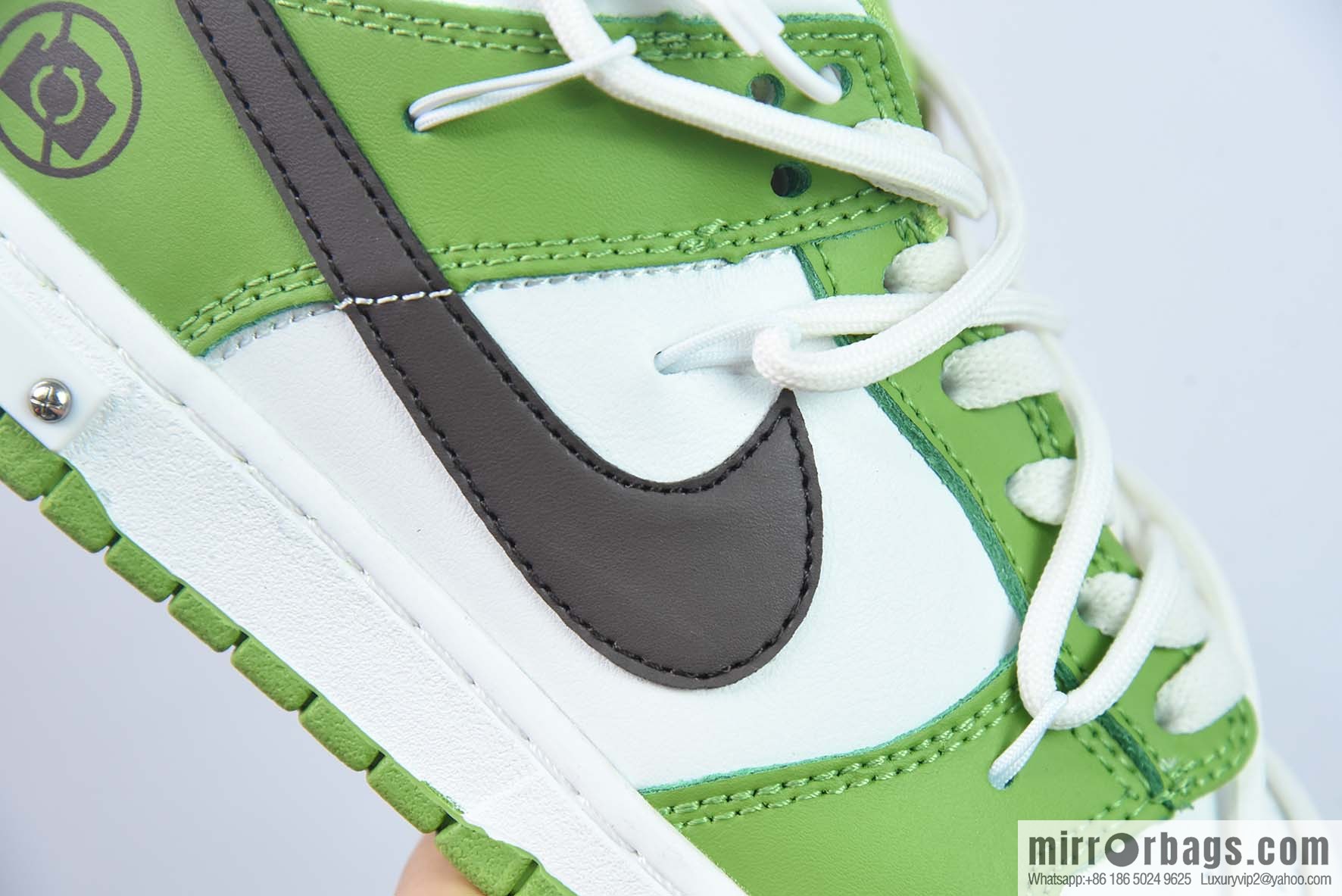 NK SB Dunk Low deconstructed drawstring low-top, strap, white-green printed SKU: DV9108 711-69
