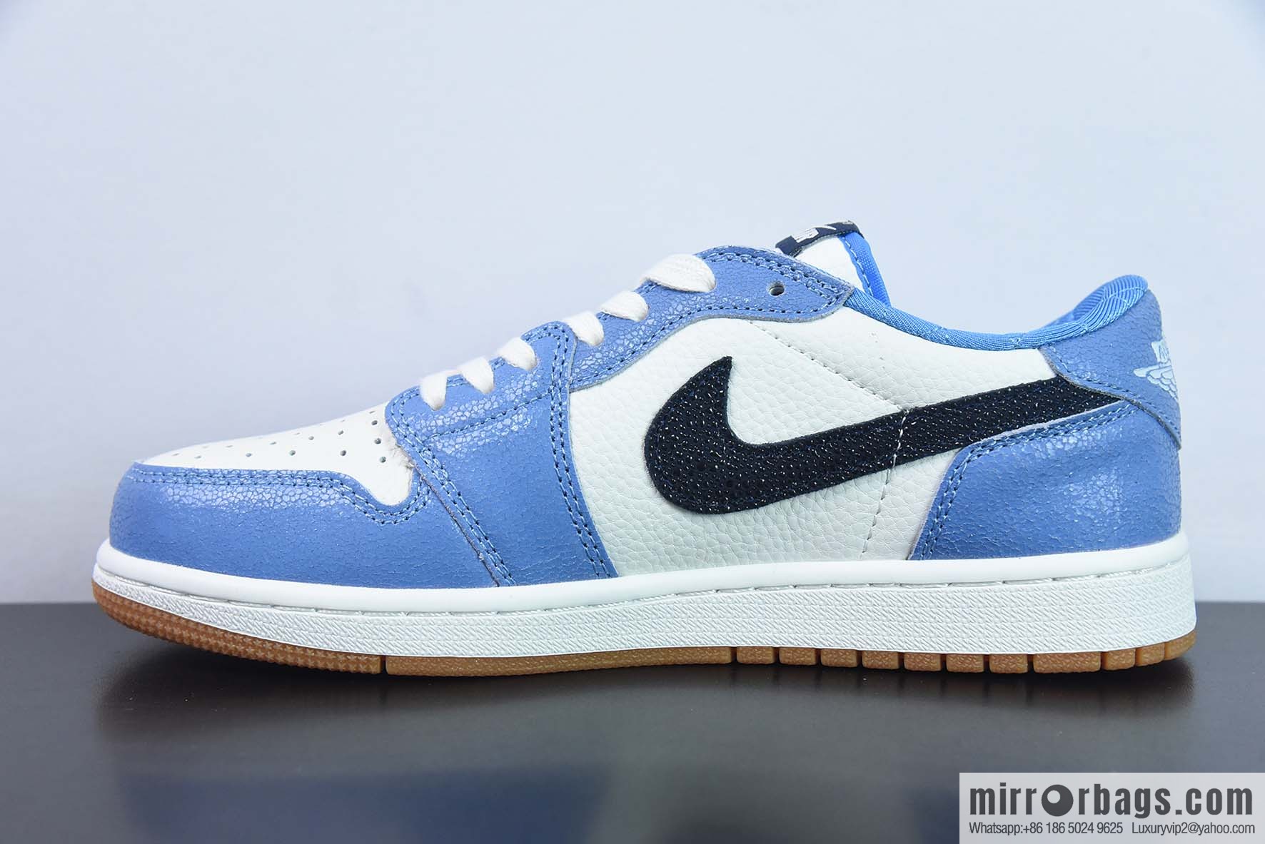 NK Air Jordan 1 Low AJ1 Joe 1 black and white blue burst pattern, low-top cultural basketball shoes, item number: DZ0791-102