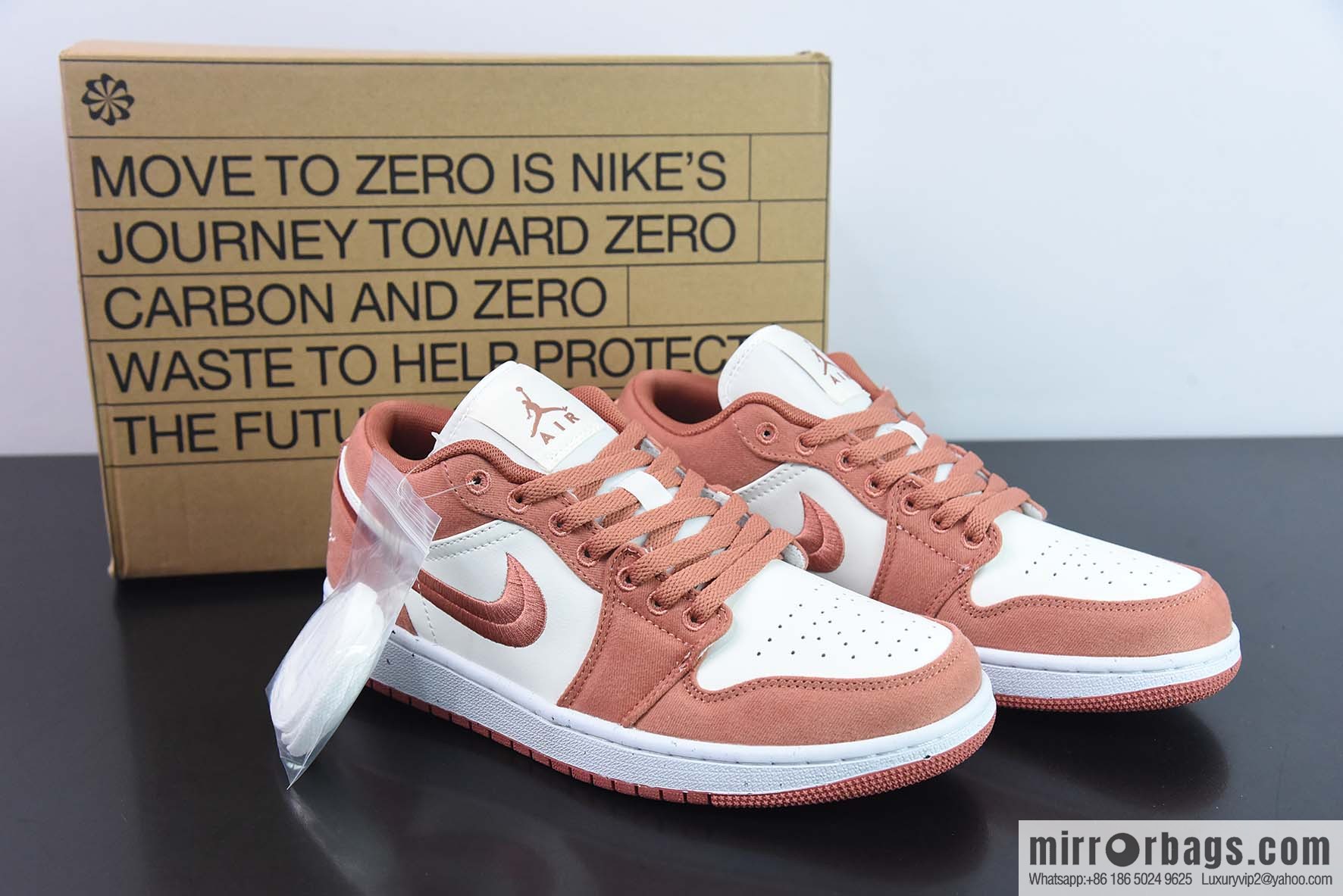 Air Jordan 1 low AJ1 Jordan 1 generation low-top basketball shoes/white powder embroidery 2023 new sale, item number: FN3722-801